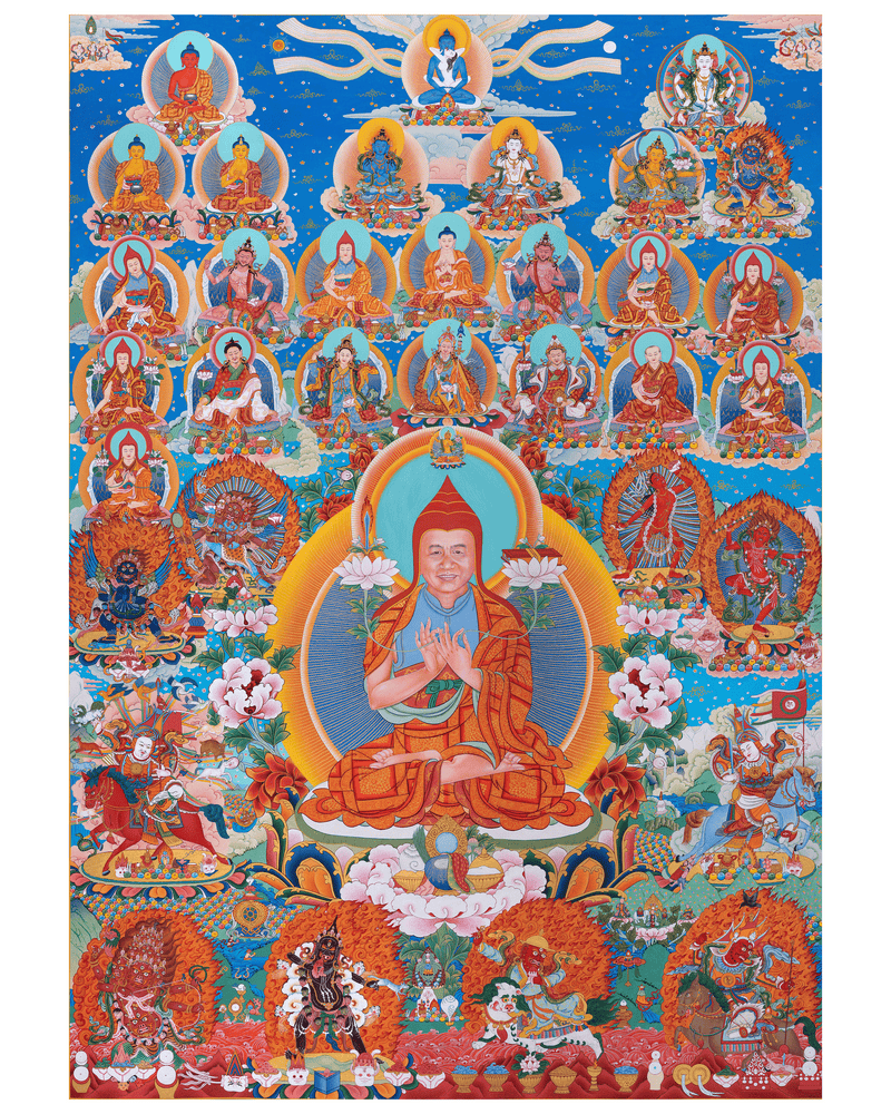 Thangka of Guru Khenpo Sodargye Rinpoche