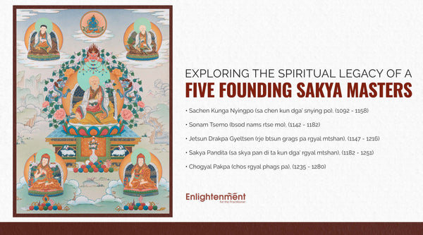 The Five Founders of the Sakya Lineage: Pillars of Tibetan Buddhism