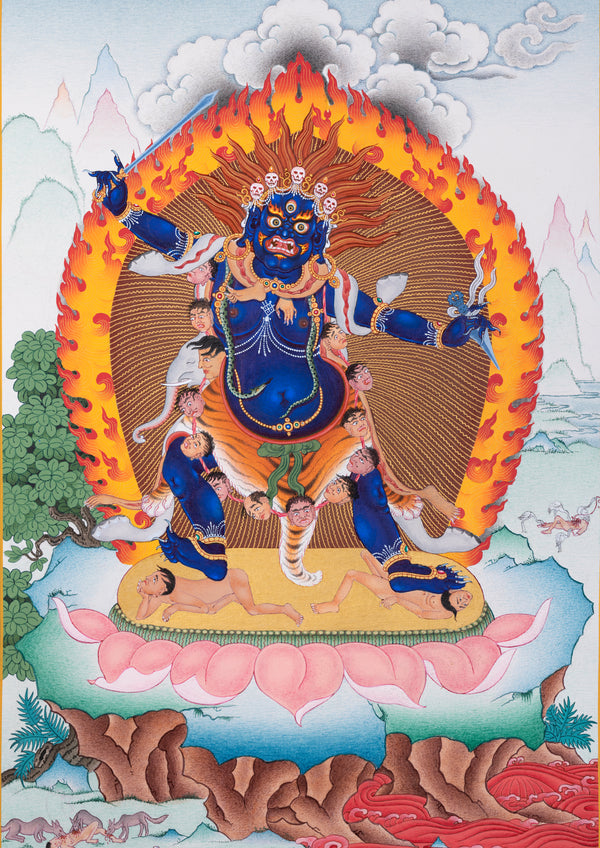 Vajranakhi: A Wrathful Female Deity Thangka