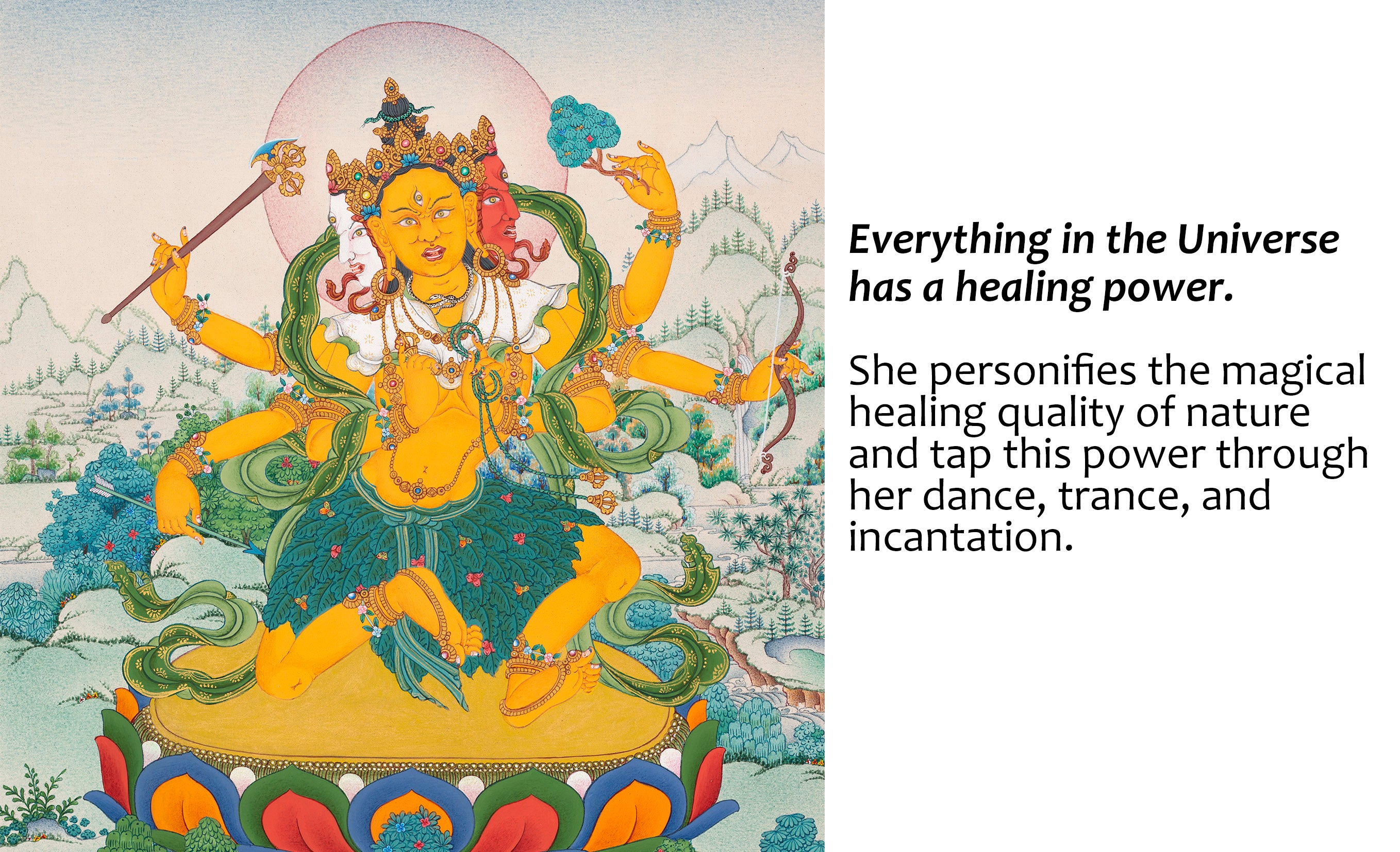 Parnashavari, The Healing Goddess in Clothes of Leaves
