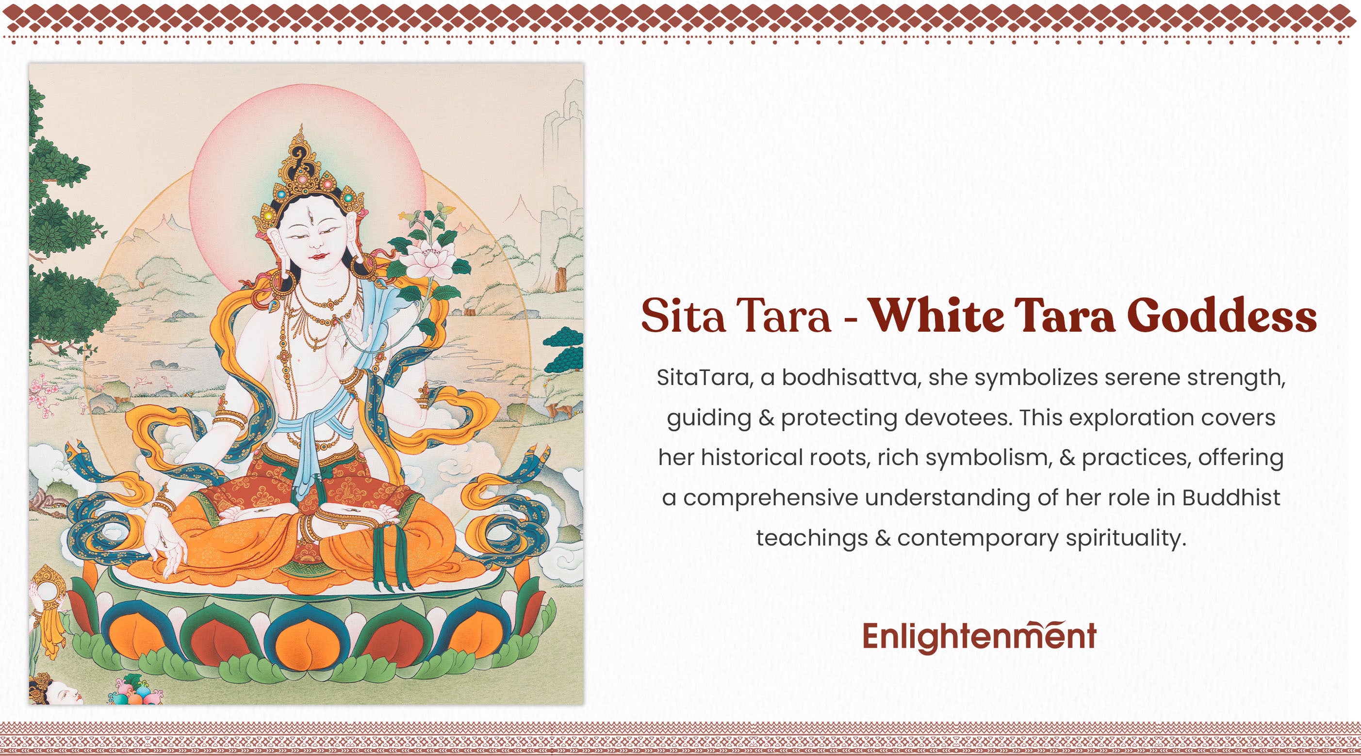 Sita Tara (White Tara Goddess): An In-Depth Exploration of the Feminine Divine in Tibetan Buddhism