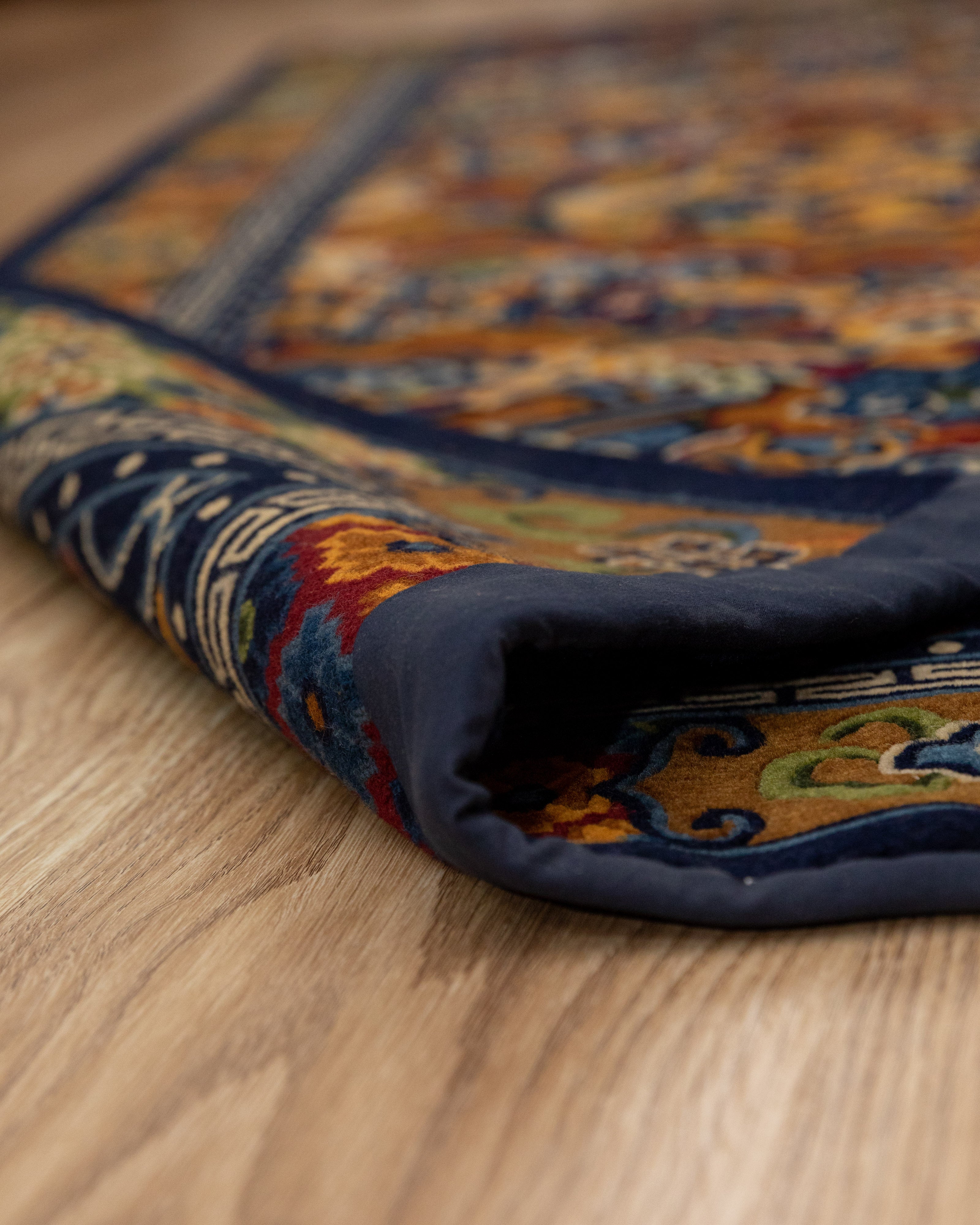 Handcrafted Tibetan Carpet | Traditional Wool Carpet with 200 Knots