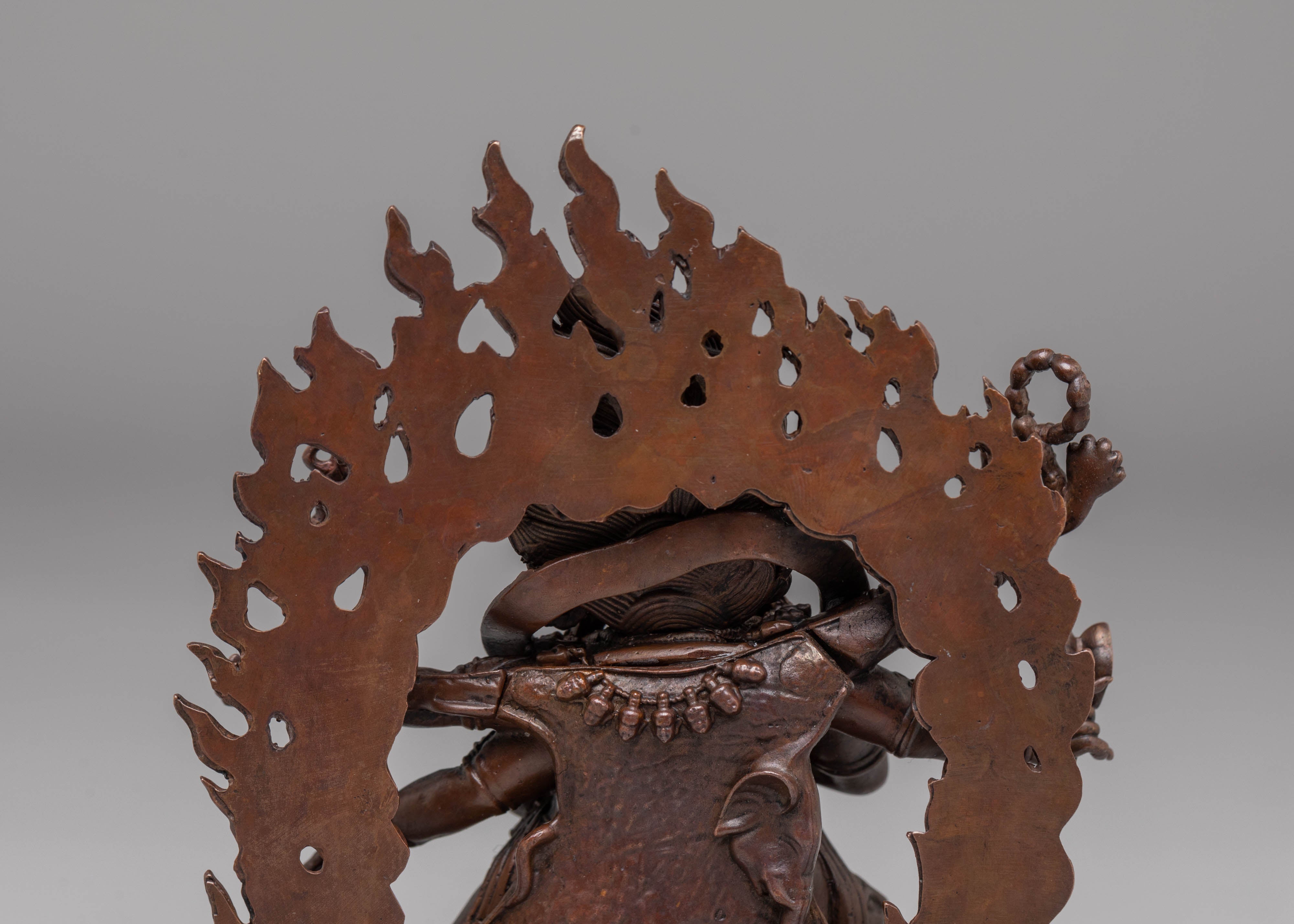 Six-Armed Mahakala Statue | Powerful Dharma Protector in Tibetan Buddhism