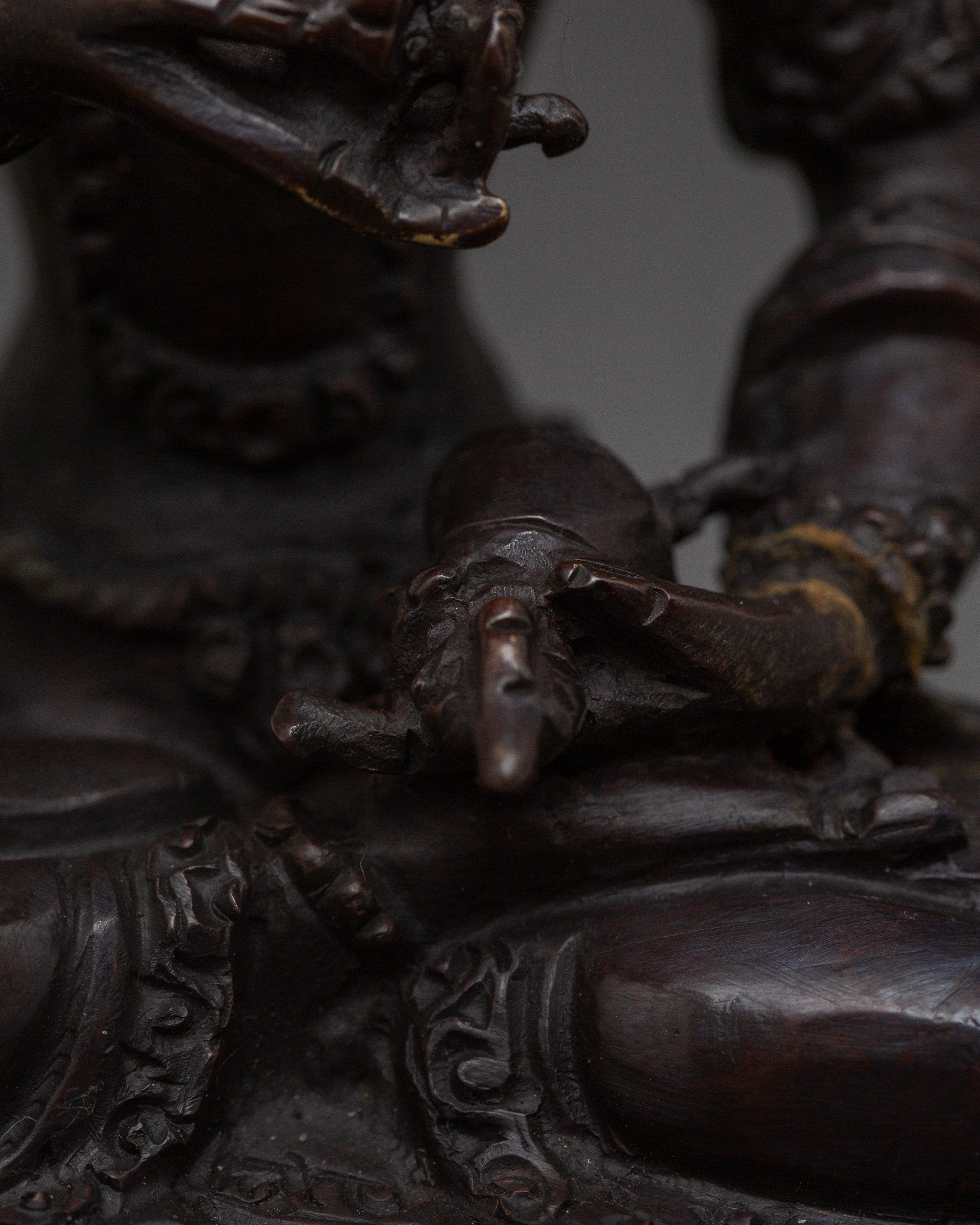 Oxidized Copper Vajrasattva | Statue for Meditation & Blessings