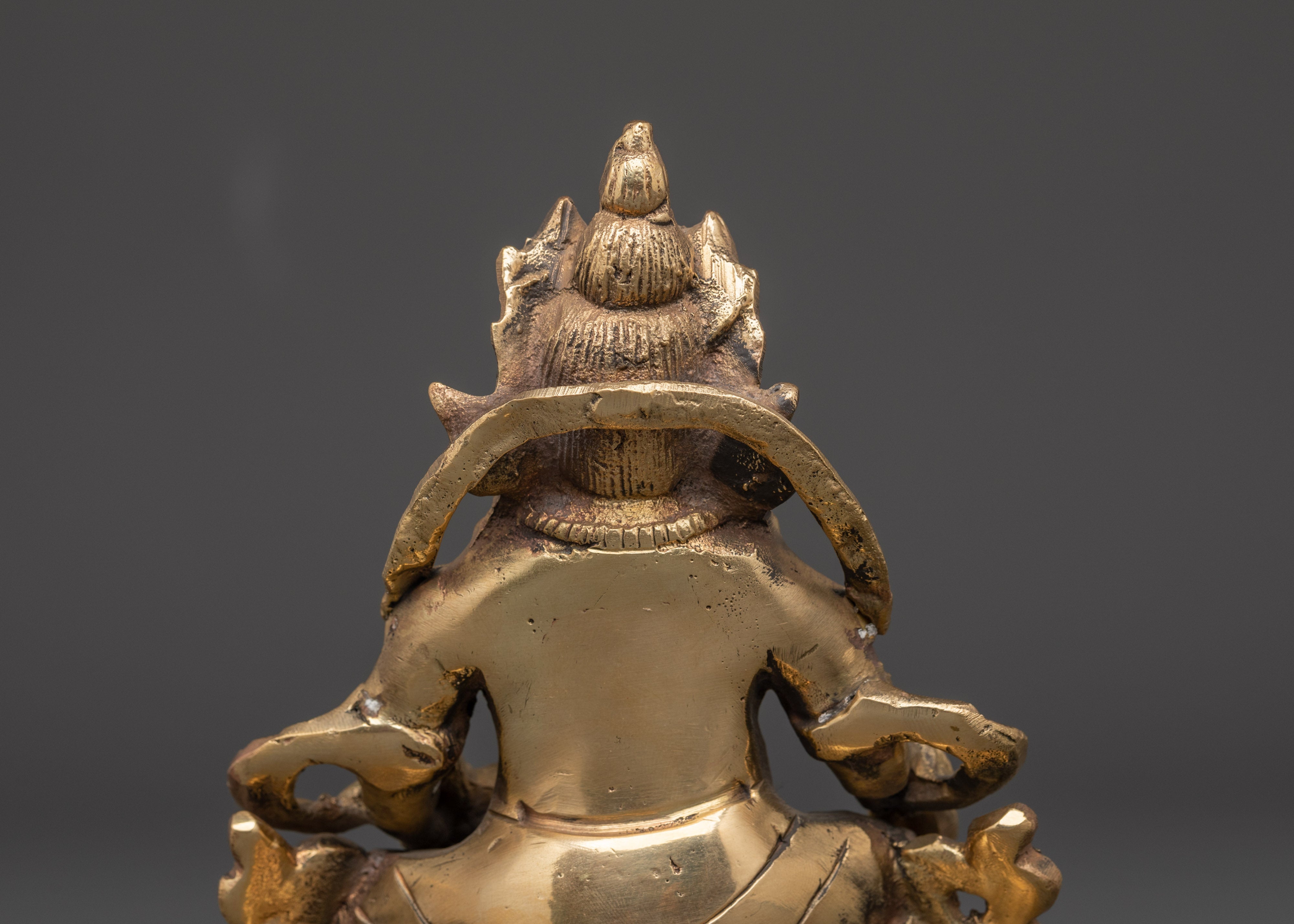 Handcrafted Brass Dzambhala Statue | Wealth Deity of Prosperity and Abundance