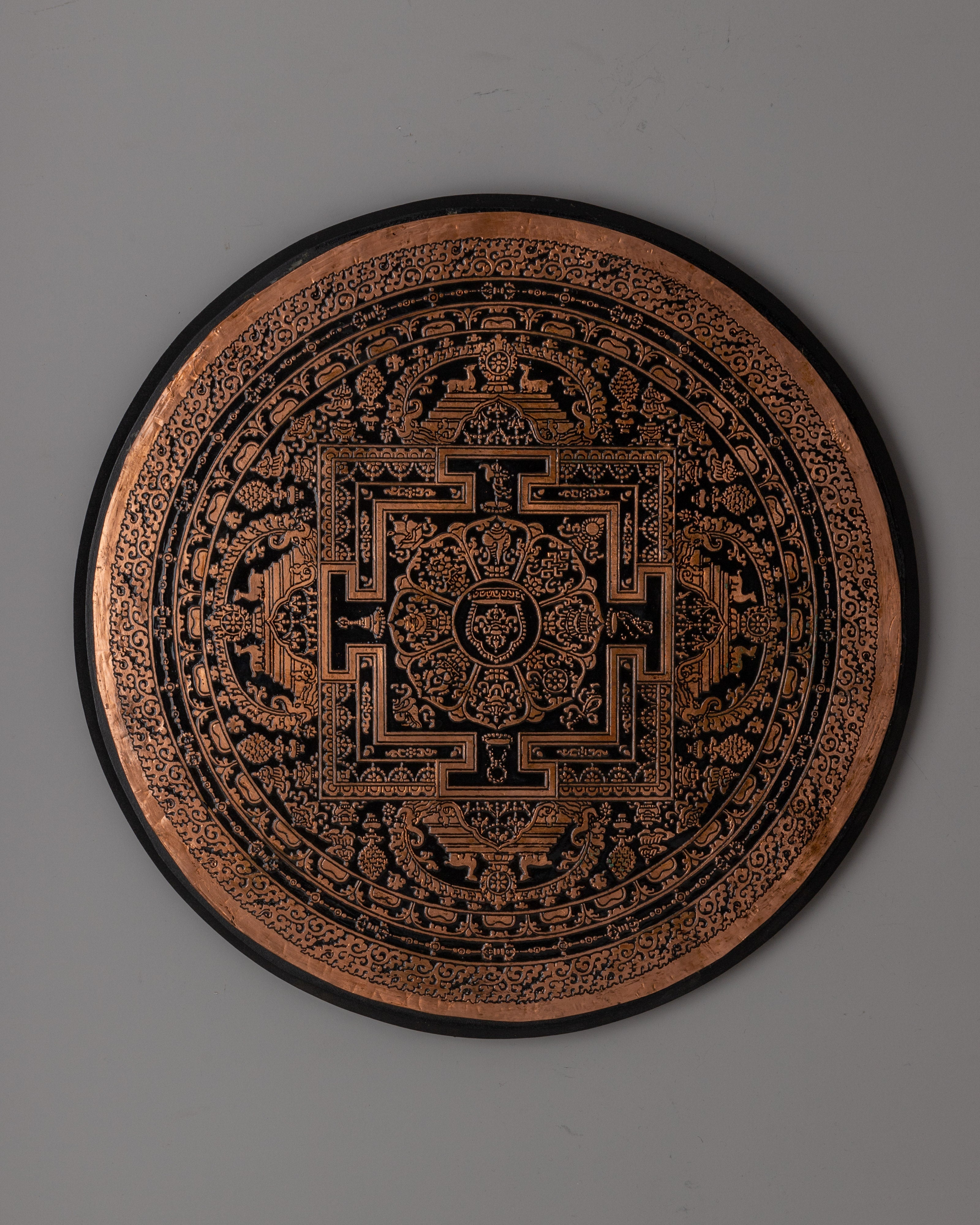 Copper Mandala Wall Decor | Spiritual Art for Sacred Décor