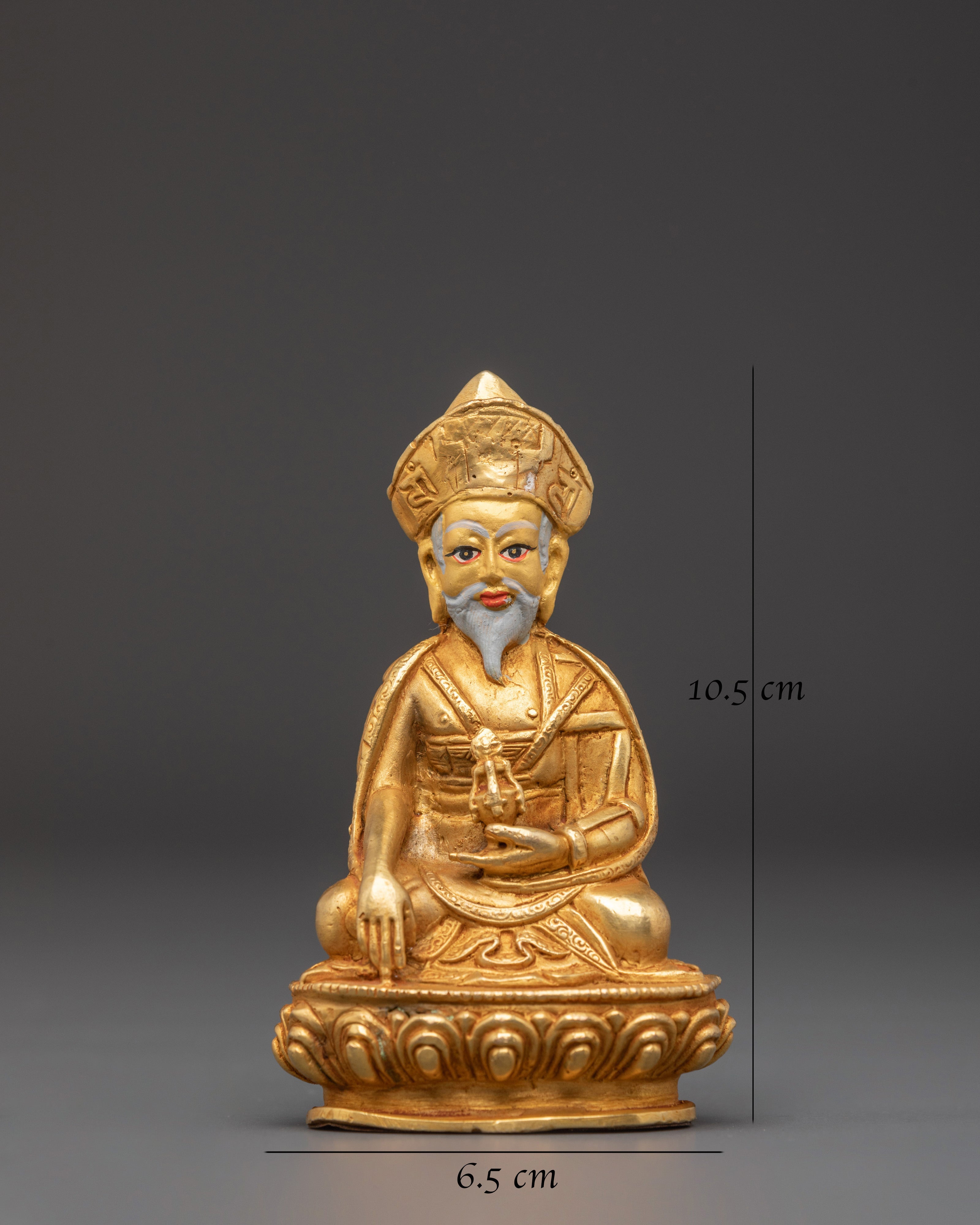 Handmade Guru Shapdum Statue | Sacred Tibetan Buddhist Master