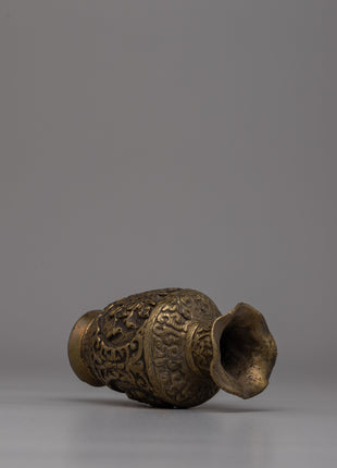 Handcarved  Tibetan Flower Vase | Artistic Decor Piece for Modern and Traditional Spaces