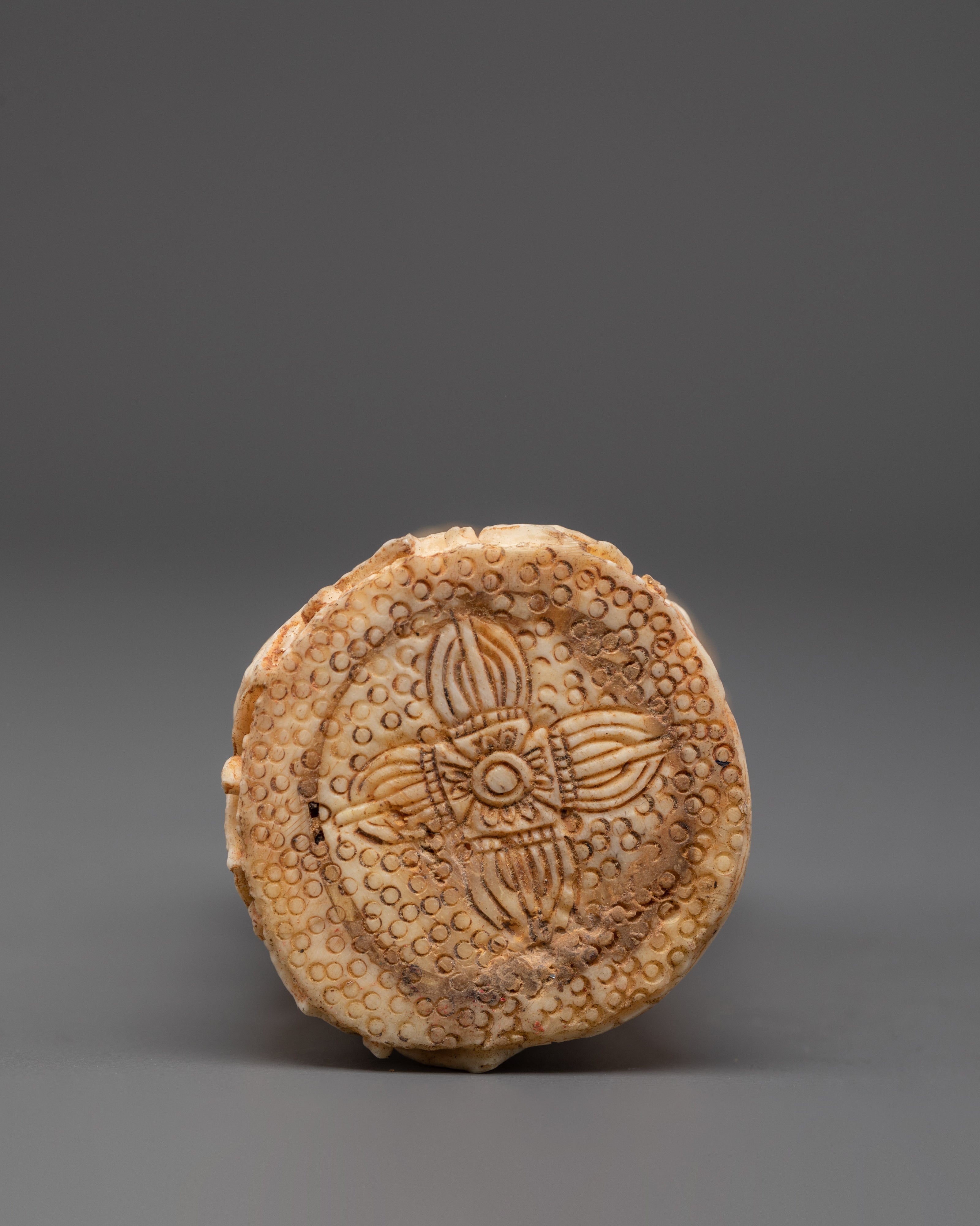 Traditional Handcrafted Stamp | Intricate Cultural Carving for Decor or Ritual Use
