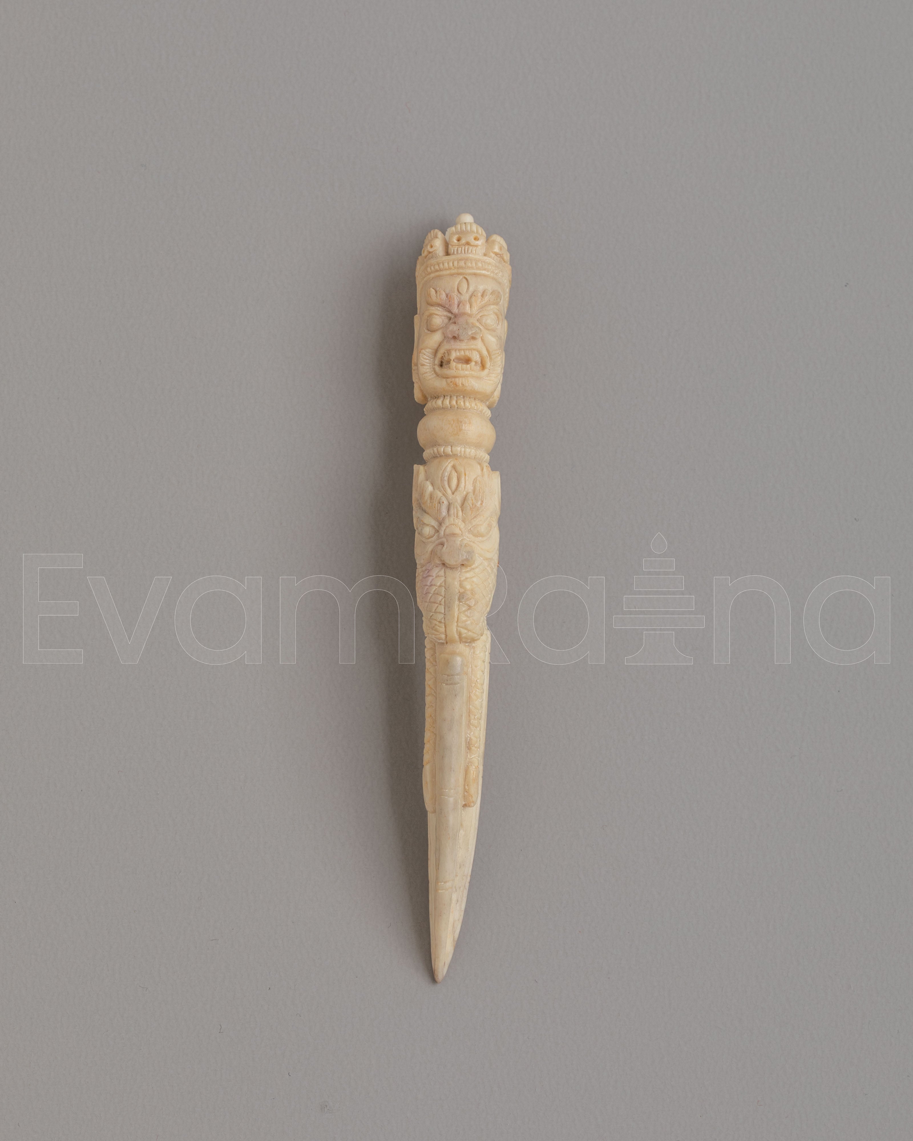 Buddhist Bone Ritual Dagger | Handcrafted Phurba Knife for Ceremonies