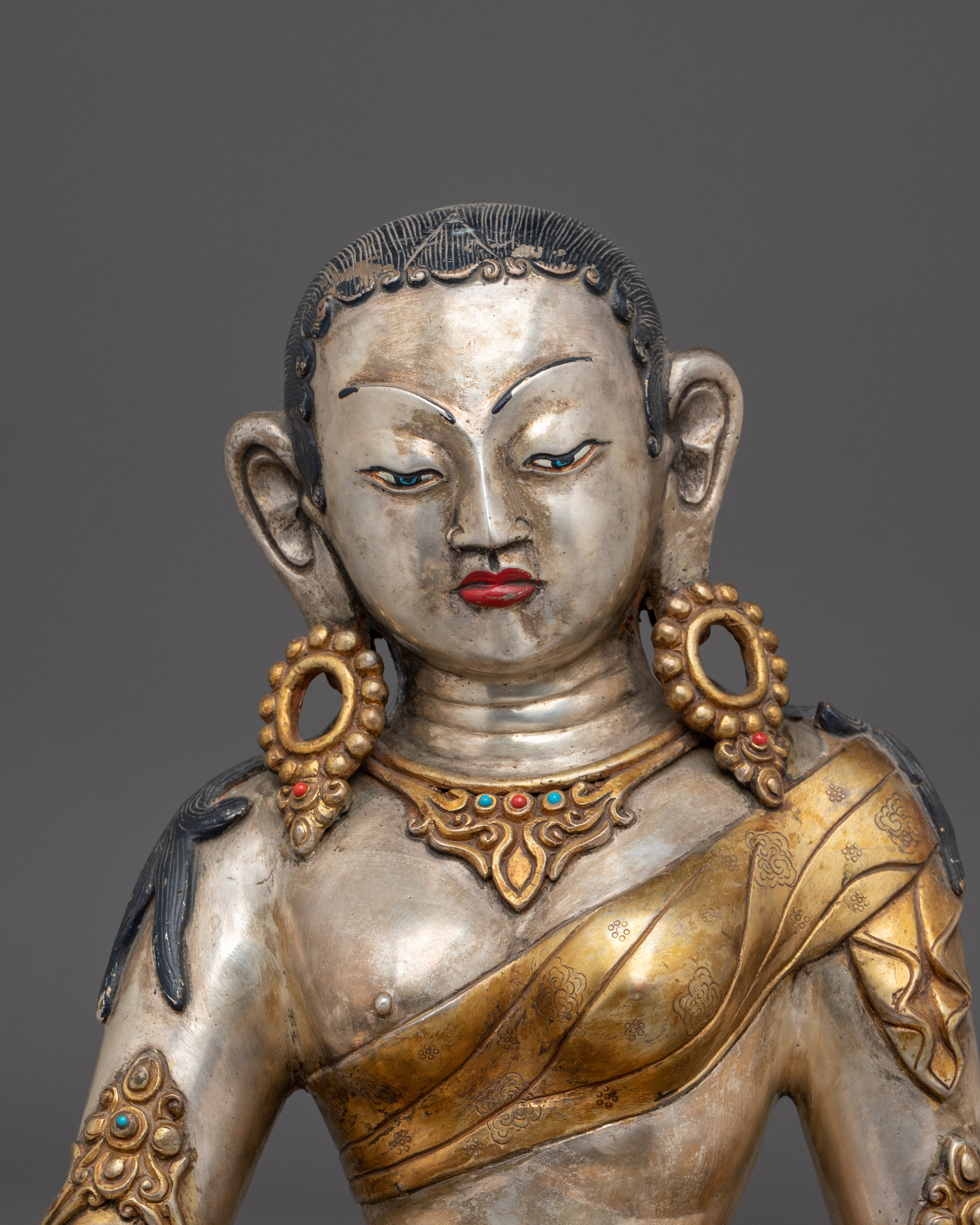 Parvati Copper Gold Plated Statue | Gold & Silver Plating