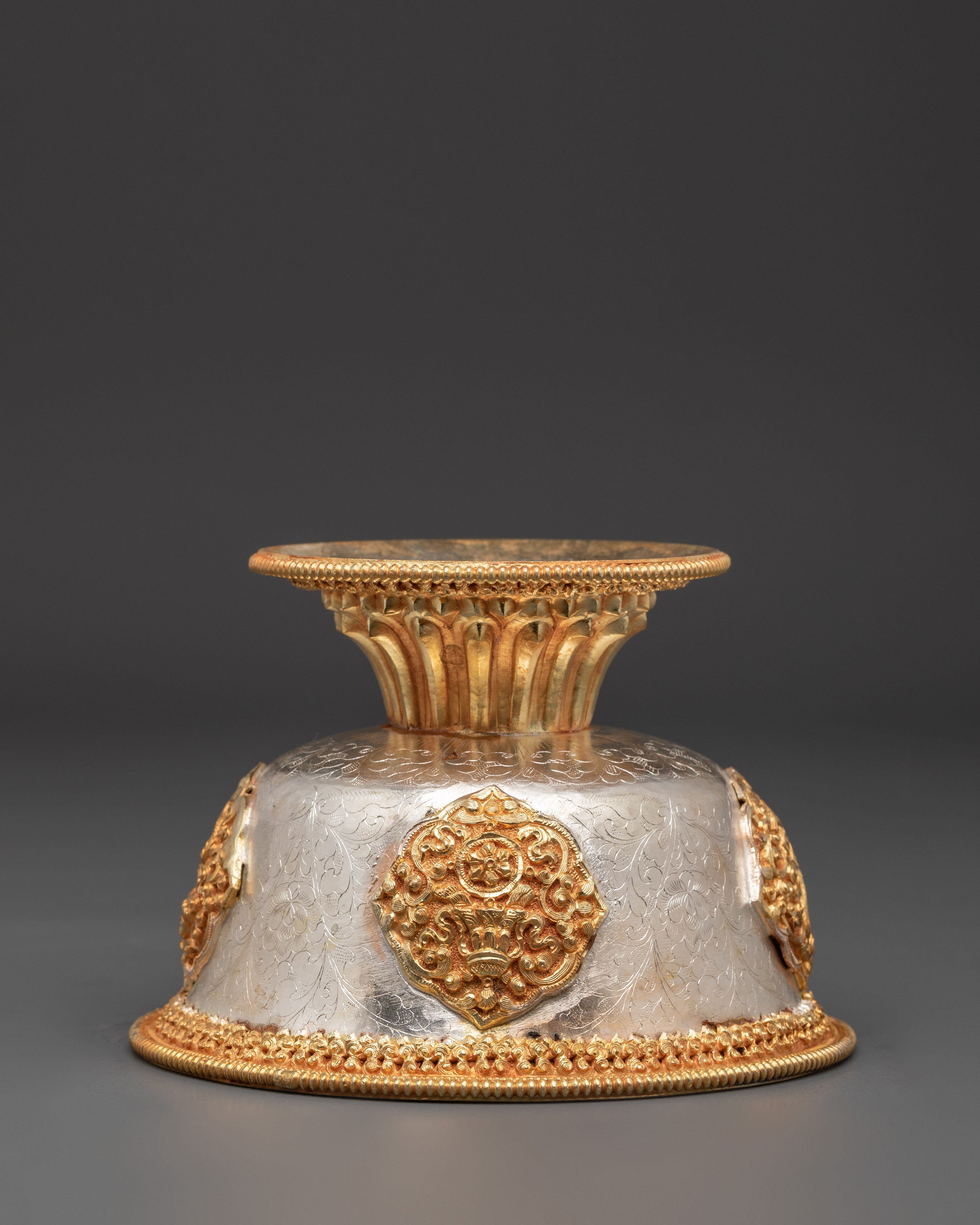 Tibetan Ritual Offering Bowl Set | Sacred Buddhist Altar Decor