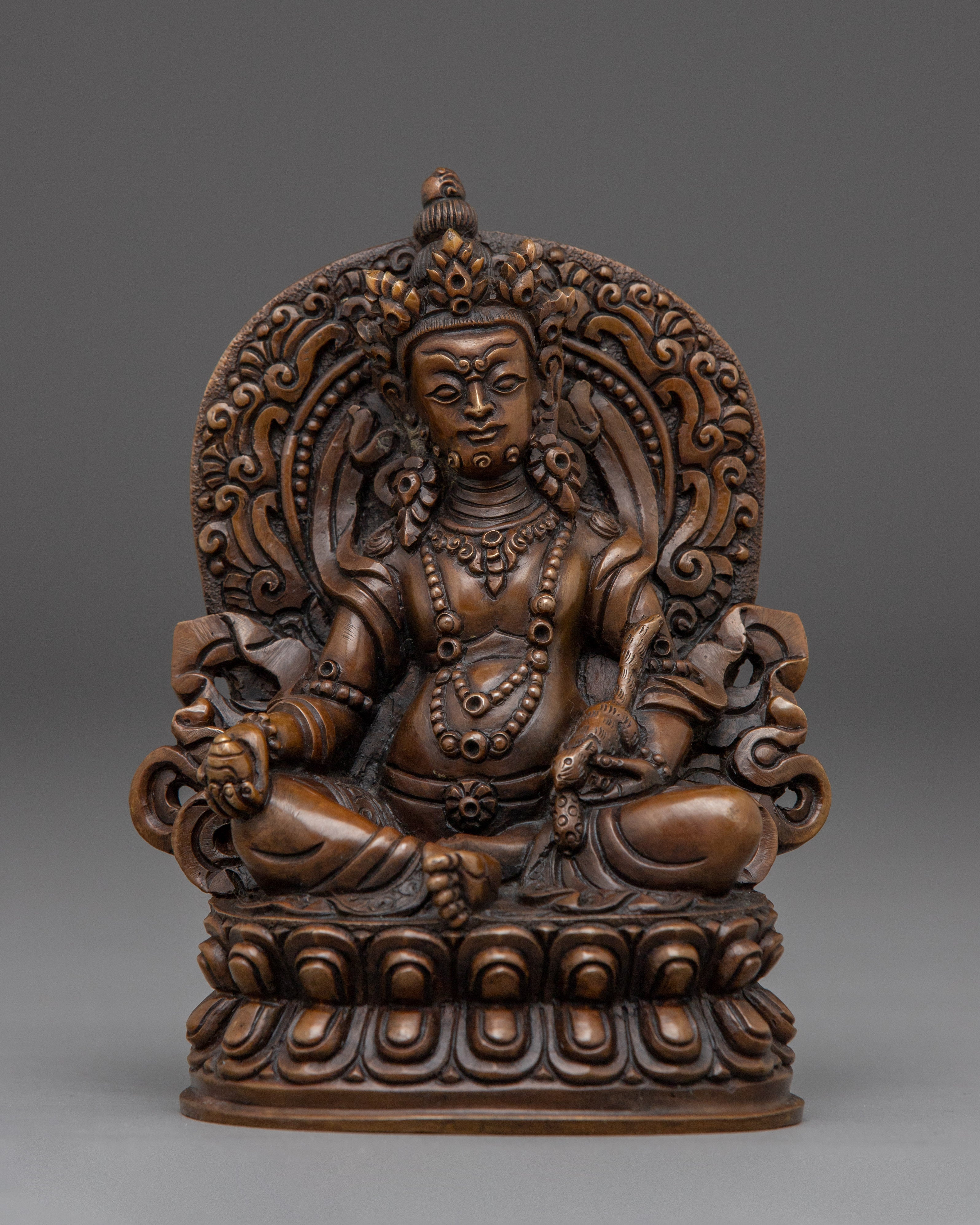 Revered Buddhist Wealth Deity Dzambhala Statue 