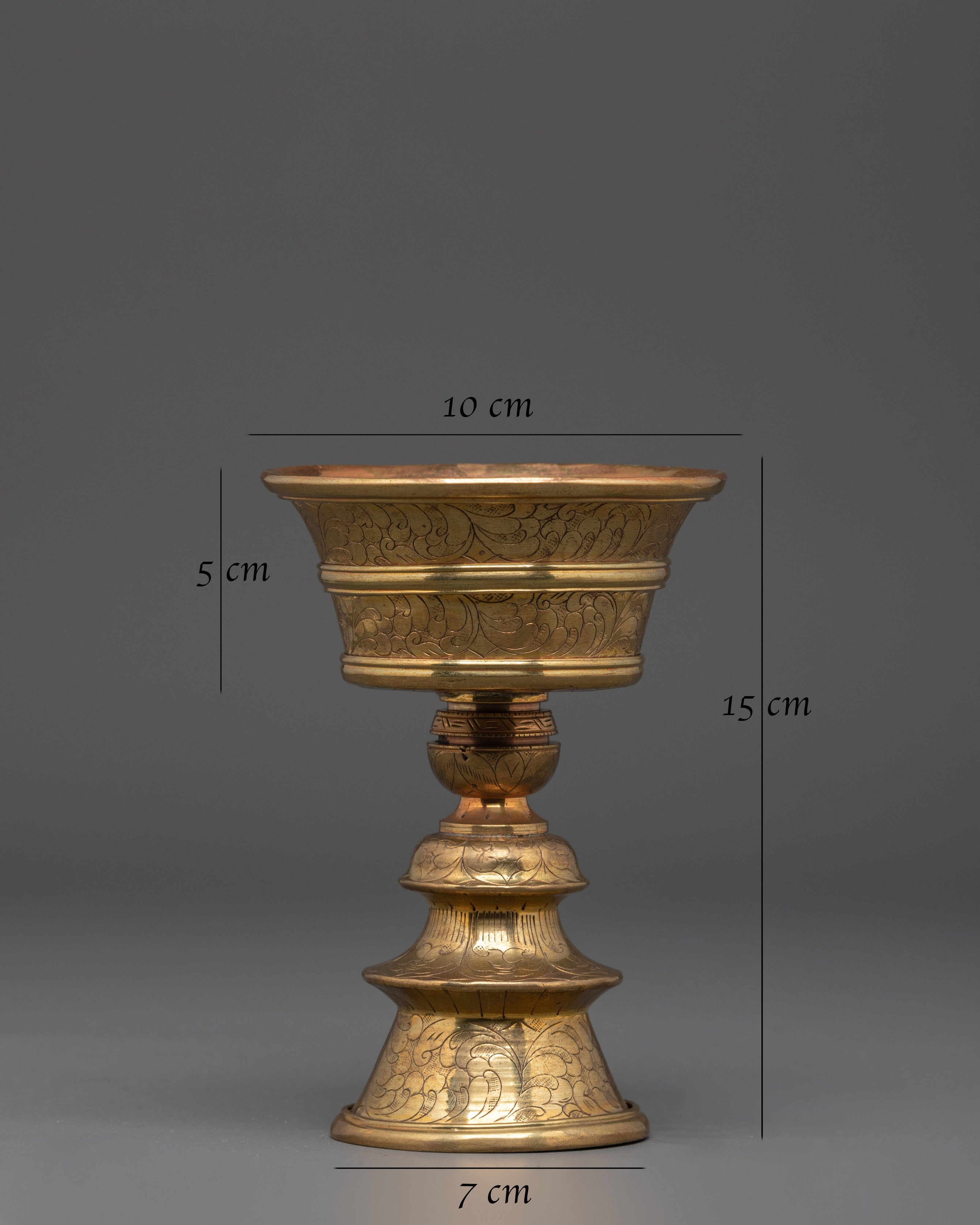 Tibetan Shrine Butter Lamp for Buddhist Rituals