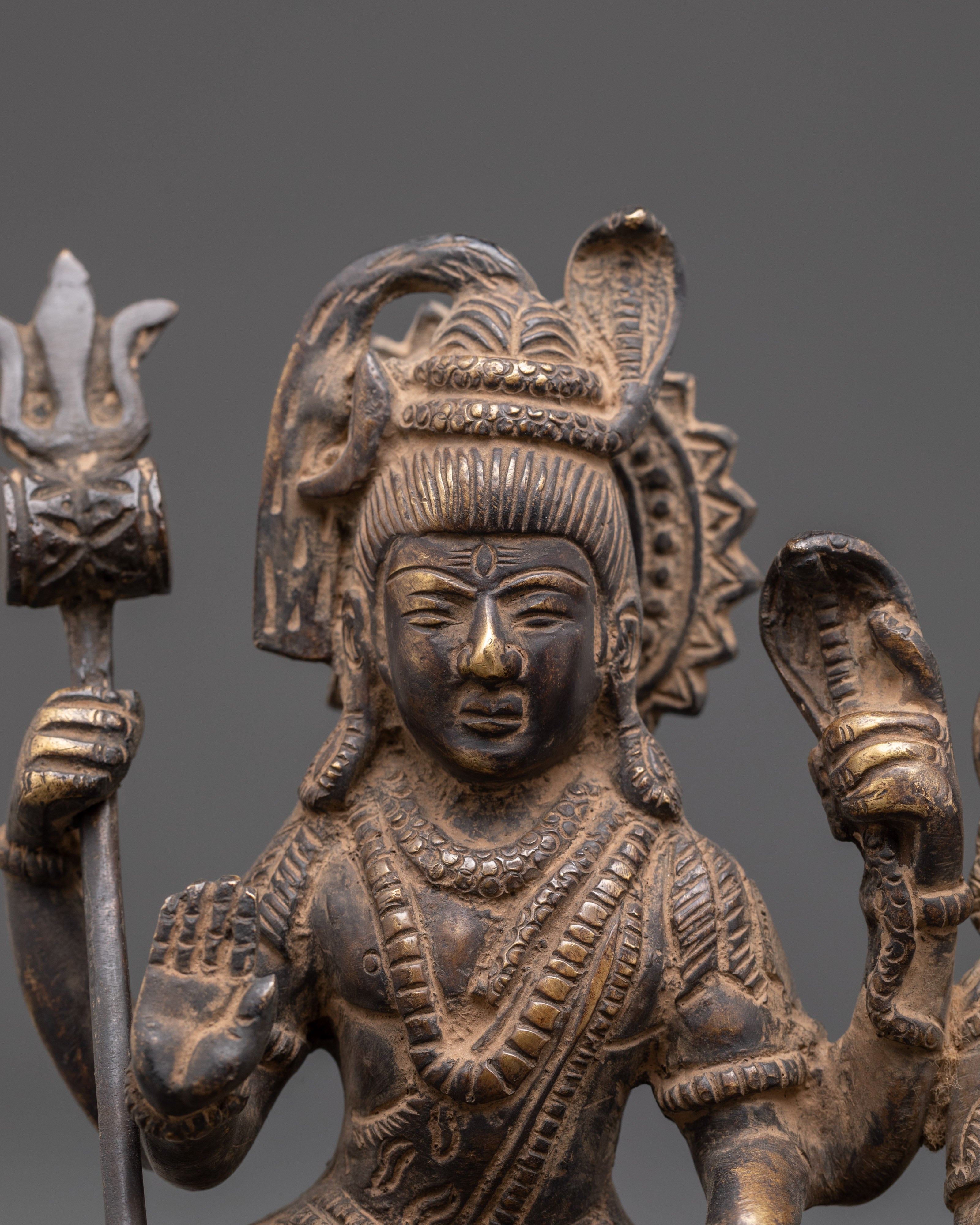 Handmade Shiva Family Statue | Lord Shiva, Parvati & Ganesha