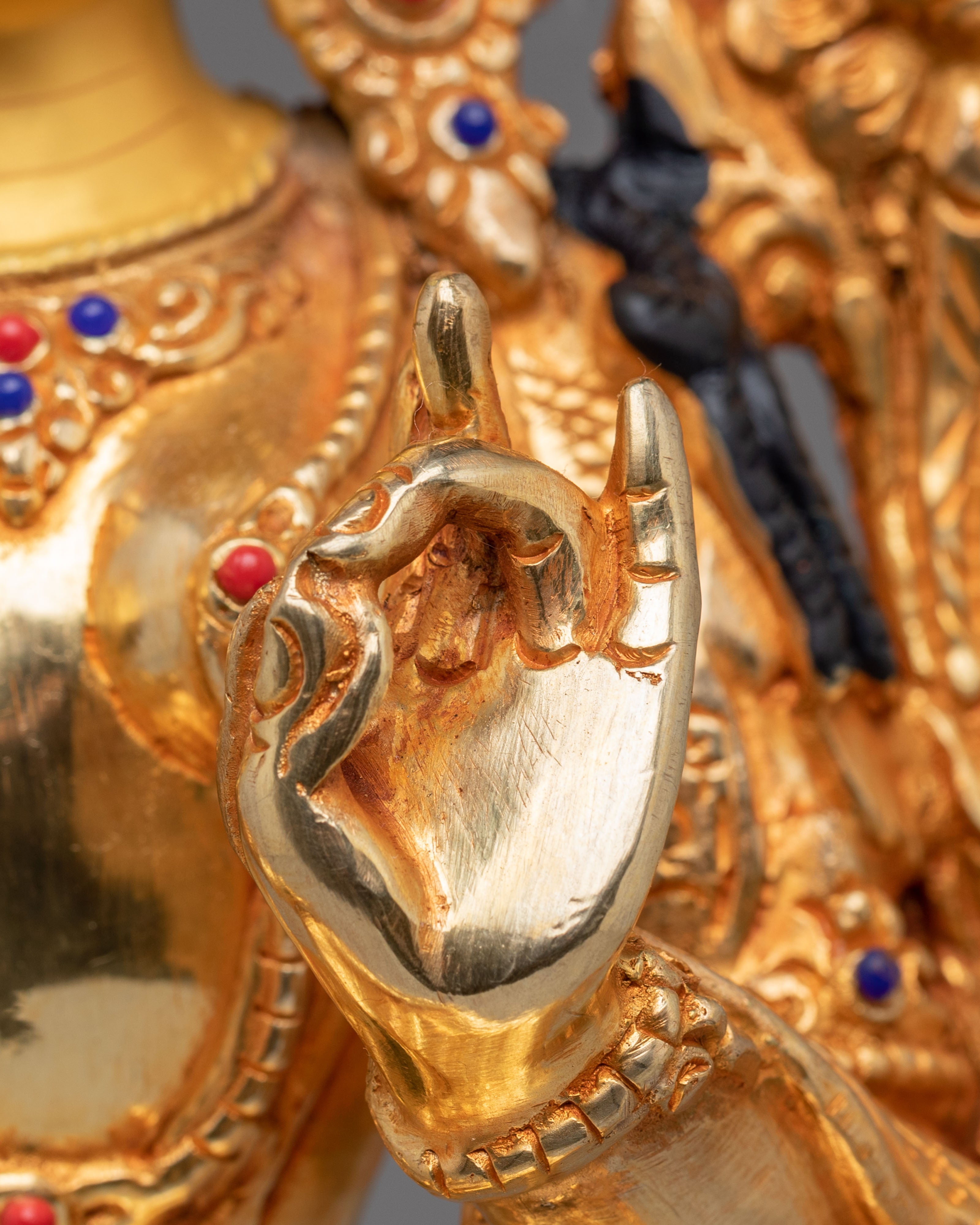 Vajrayana Green Tara Deity Statue | Buddhist Compassion Goddess