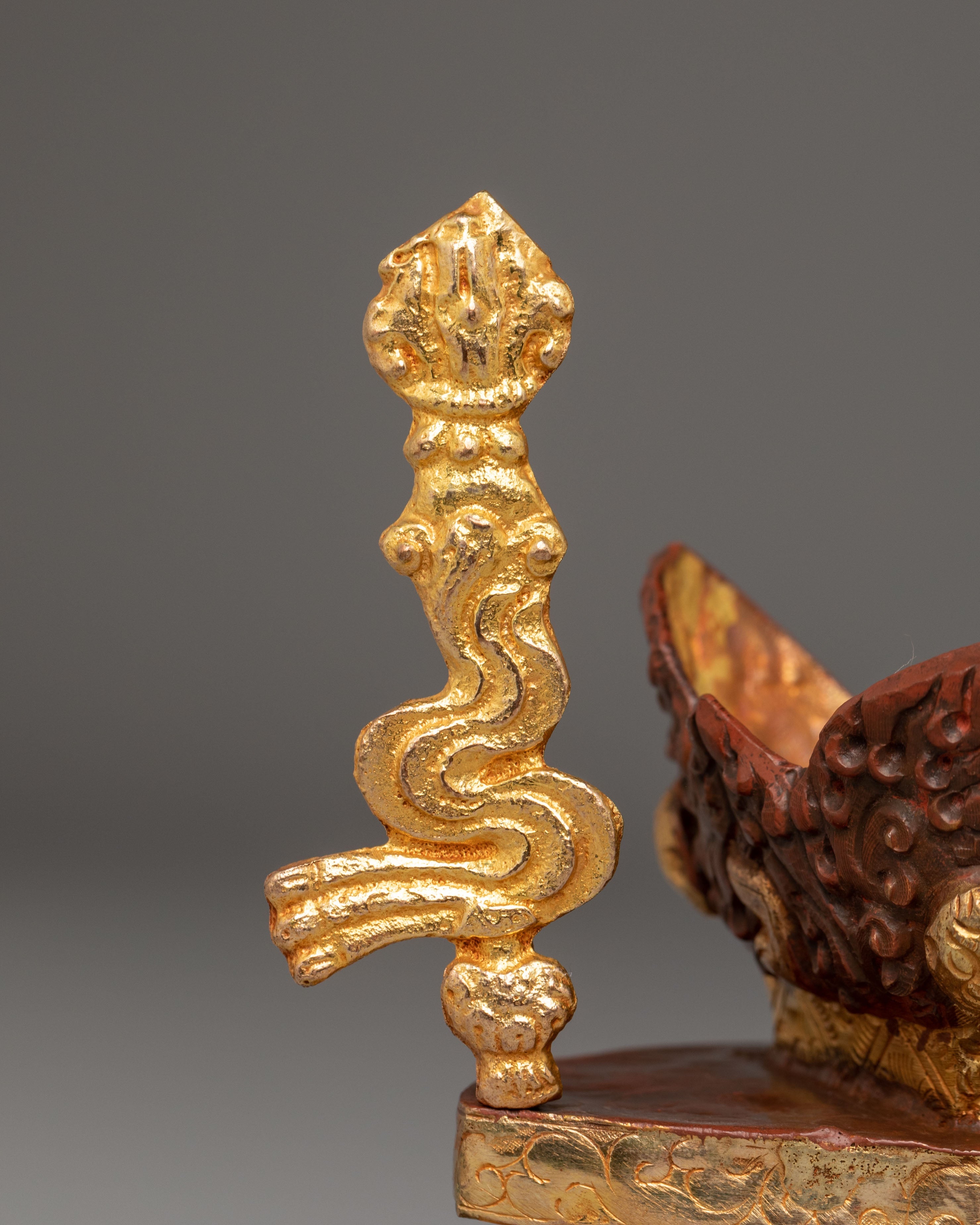 Handcrafted Tibetan Holy Kapala | Thöd-pa for Ritual Ceremonies