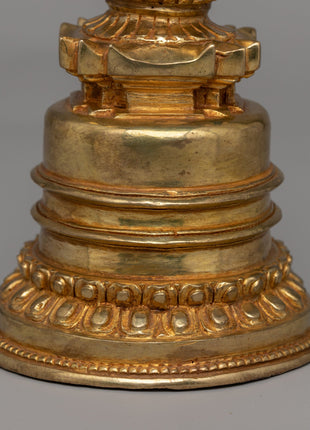 Traditional Buddhist Handmade Kadampa Stupa | Sacred Sculpture for Spiritual Growth and Peace