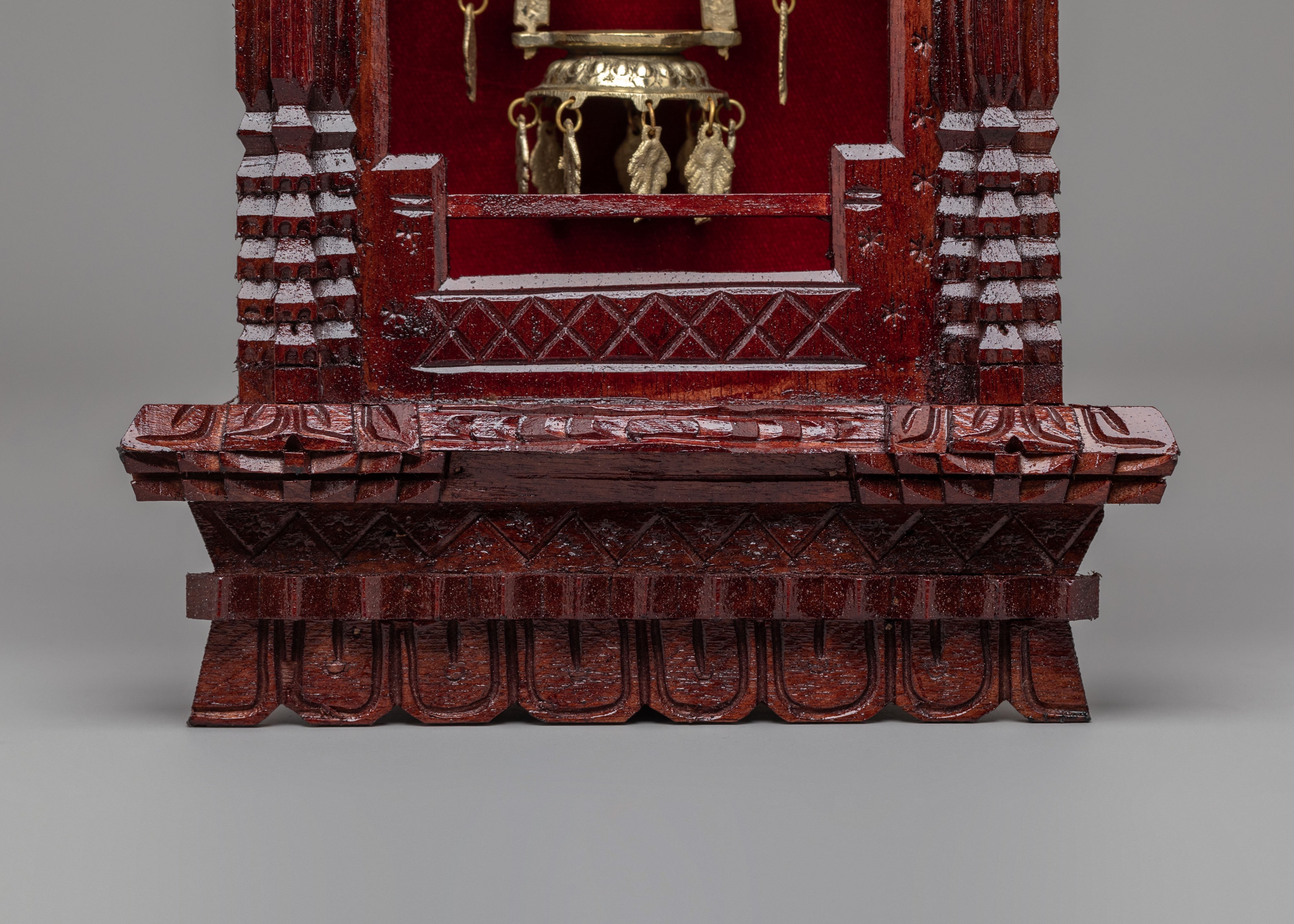 Dalaucha Wood Wall Hanging | Tibetan Buddhist Shrine Decor