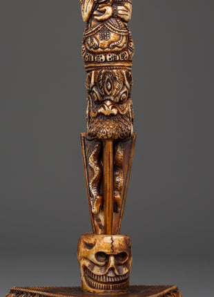 Wrathful Deity Phurba - Yak Bone Ritual Dagger
