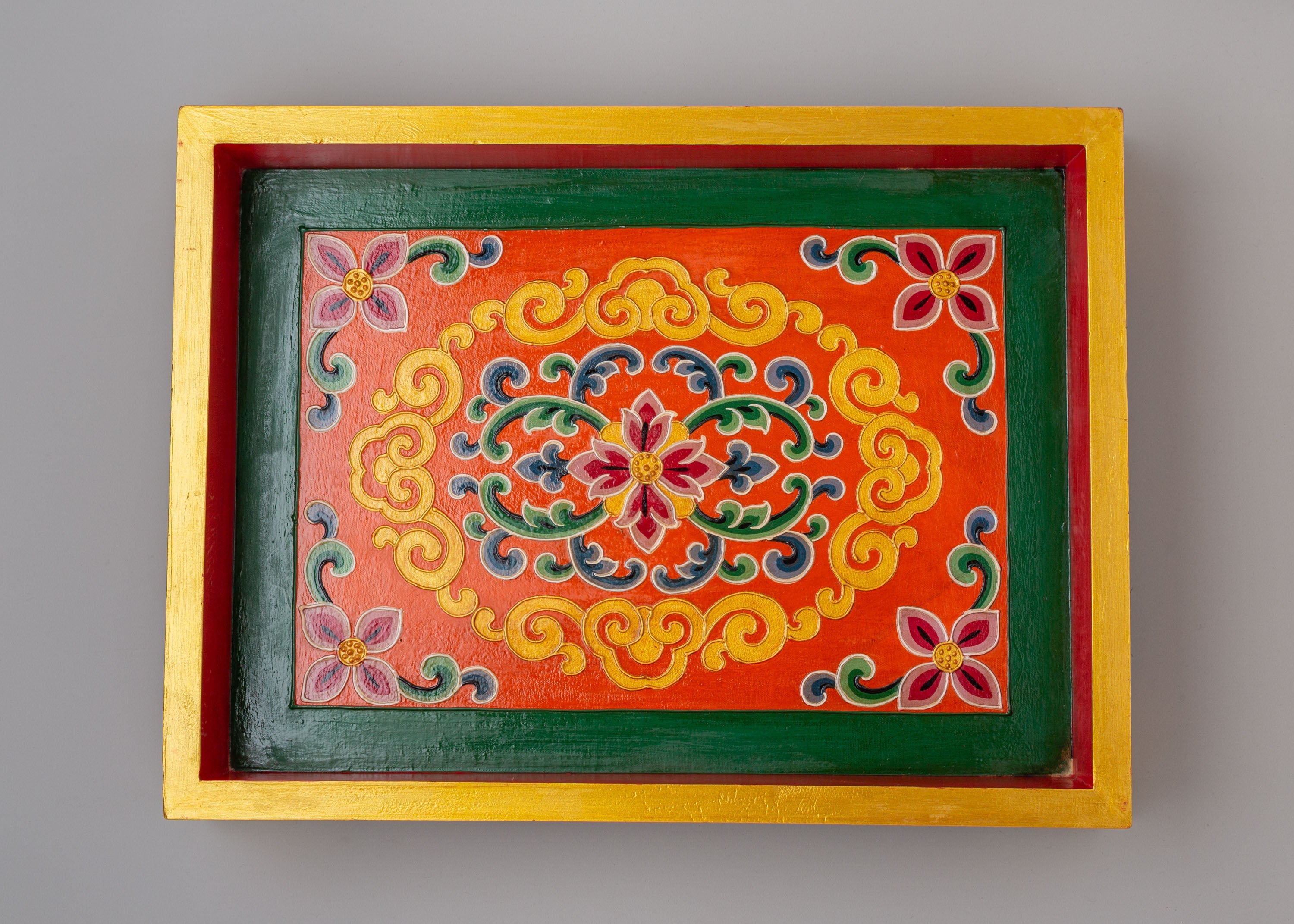 Himalayan Tibetan Tray | Unique Handcrafted Decorative Tray