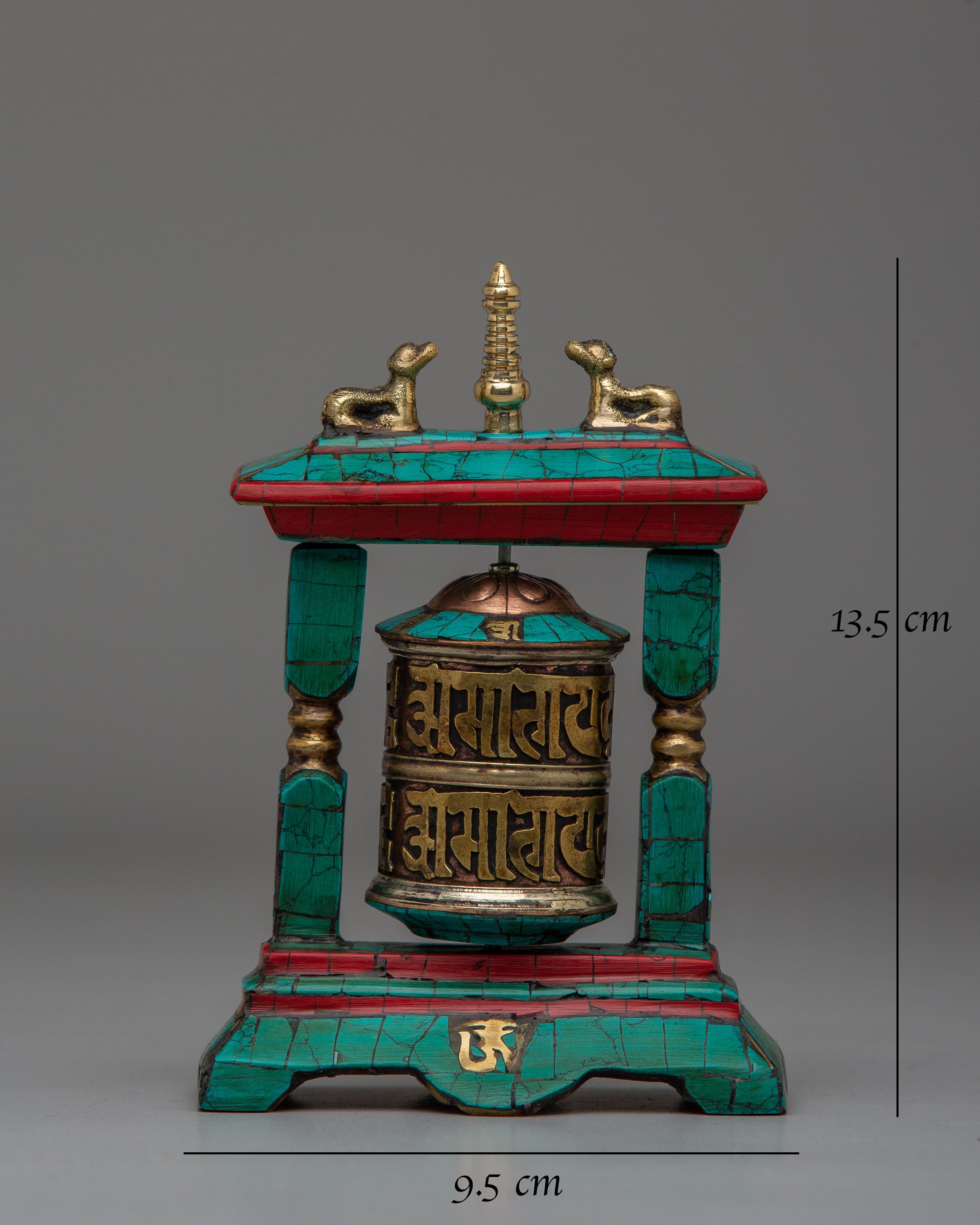 Handcrafted Prayer Wheel for Rituals | Spiritual Decor