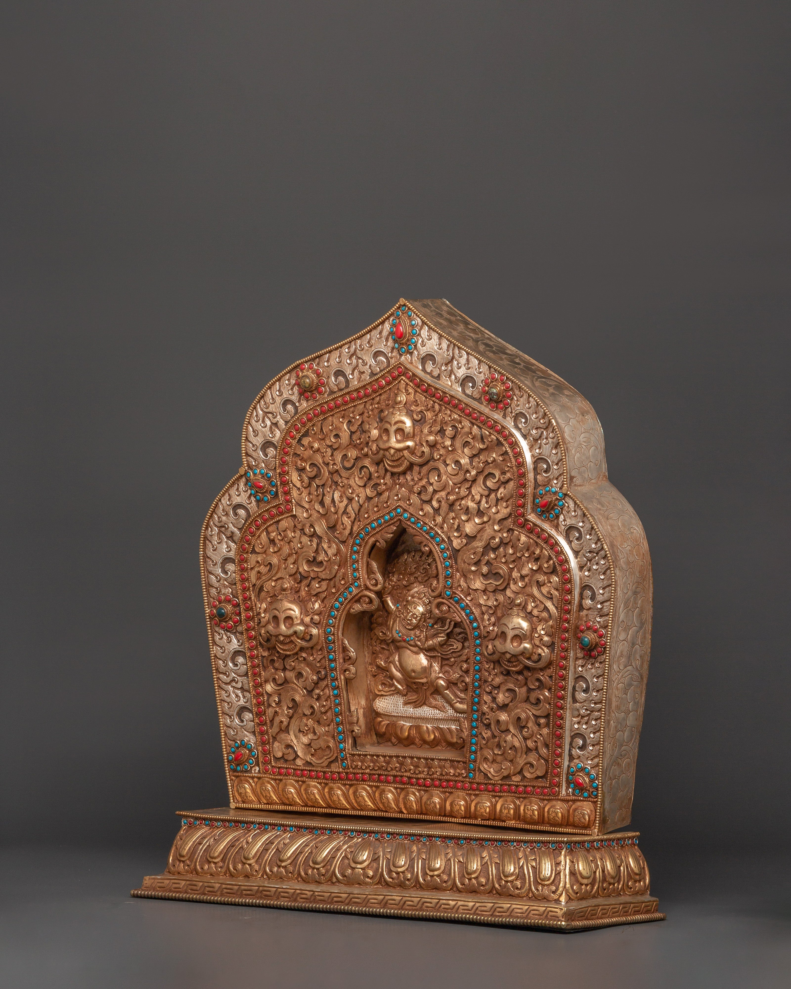 Himalayan Ghau Box | Tibetan Copper Amulet Box
