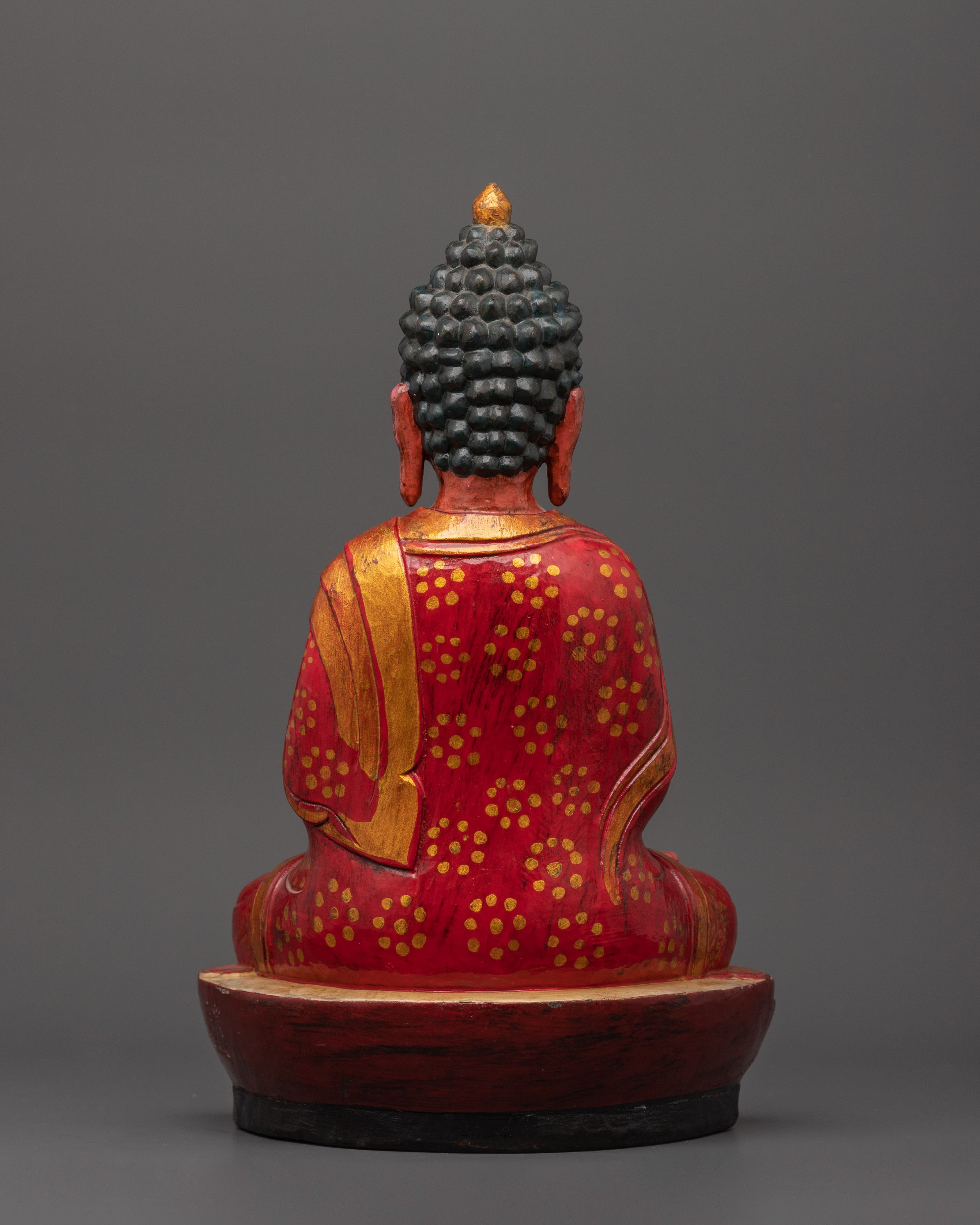 Amitabha Buddha Wooden Statue | Symbol of Infinite Light & Wisdom