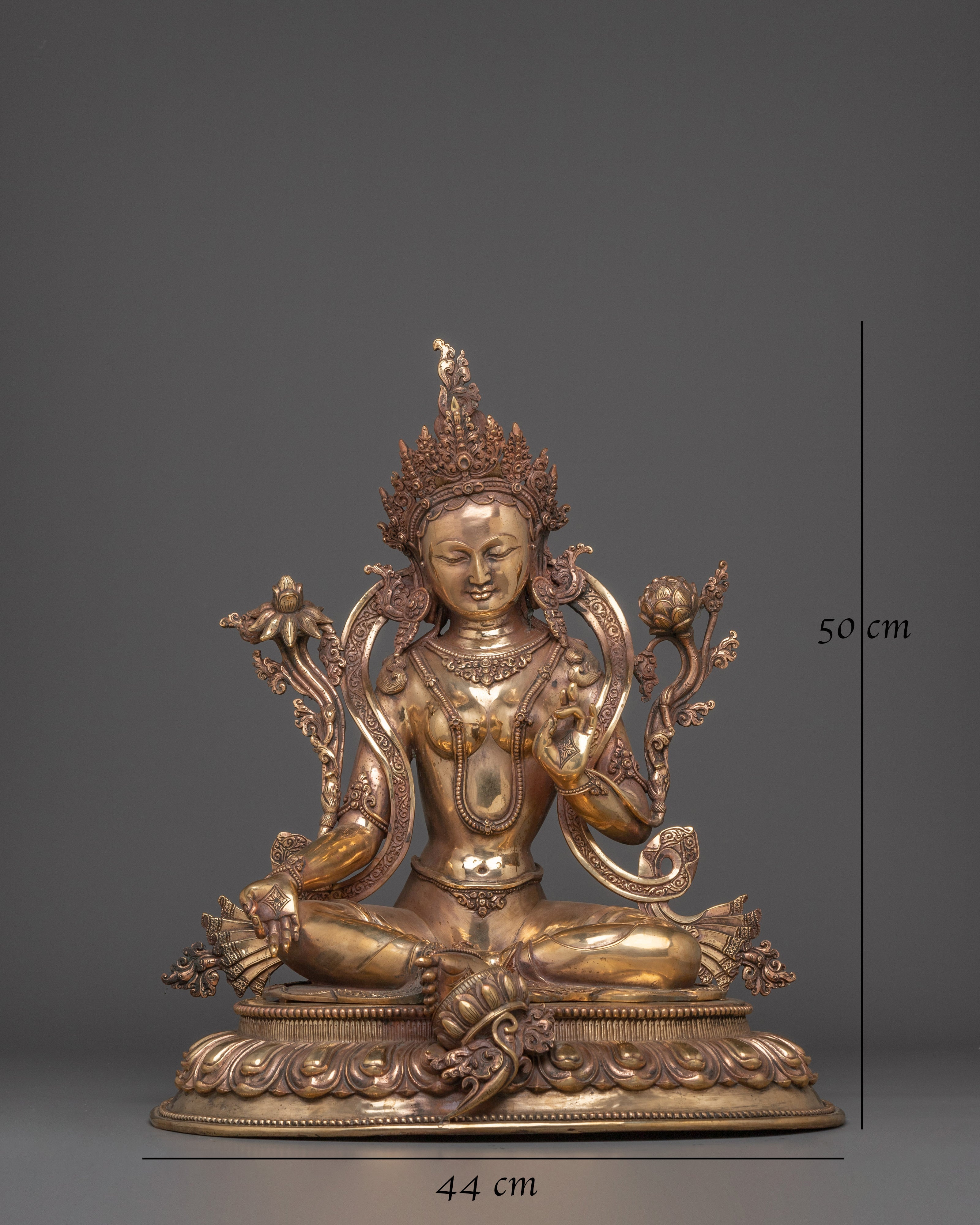 Sacred Compassion Deity Green Tara Statue | Tibetan Buddhist Goddess