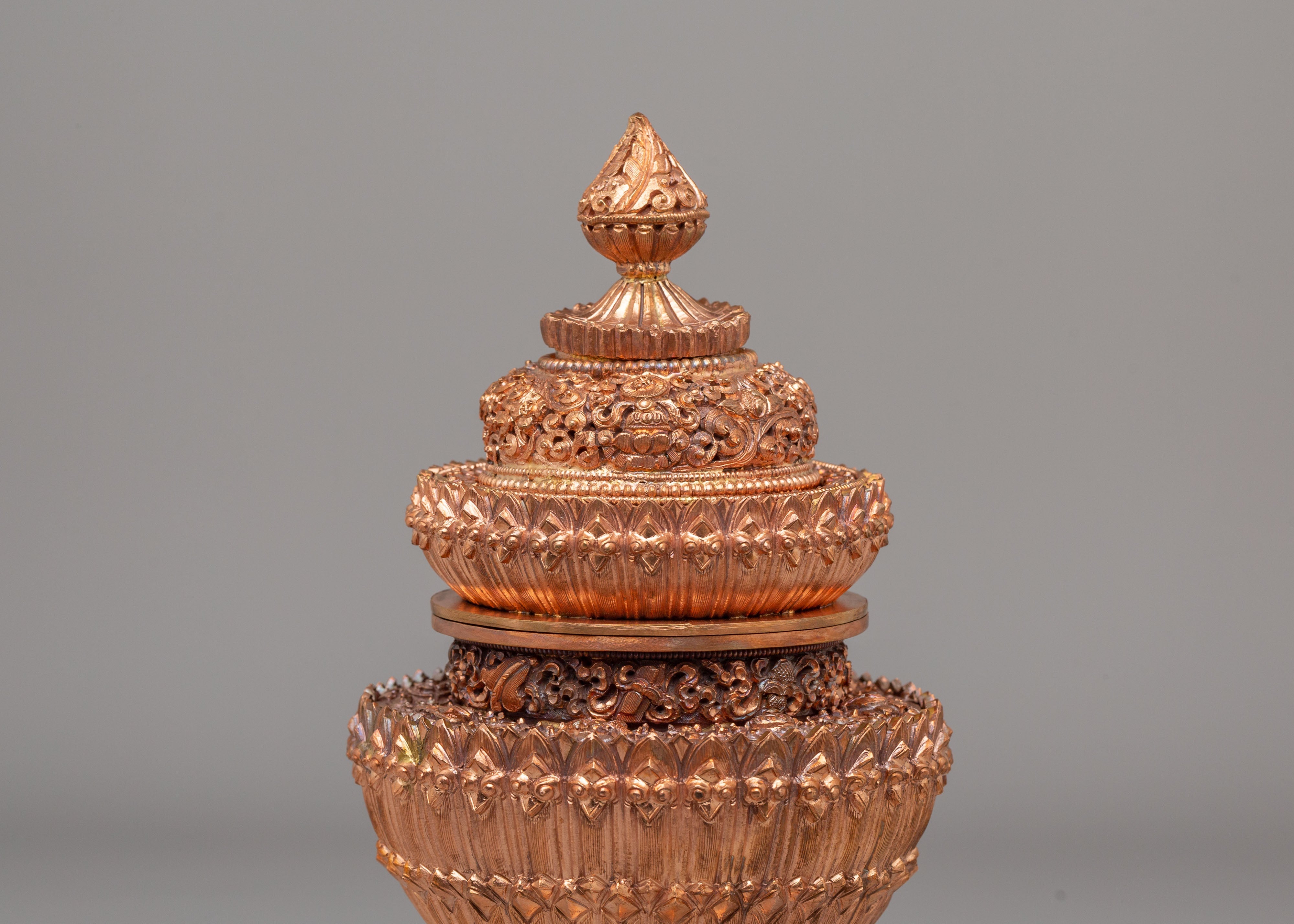 Handmade Dhupur Rice Pot | Tibetan Buddhist Ritual Vessel