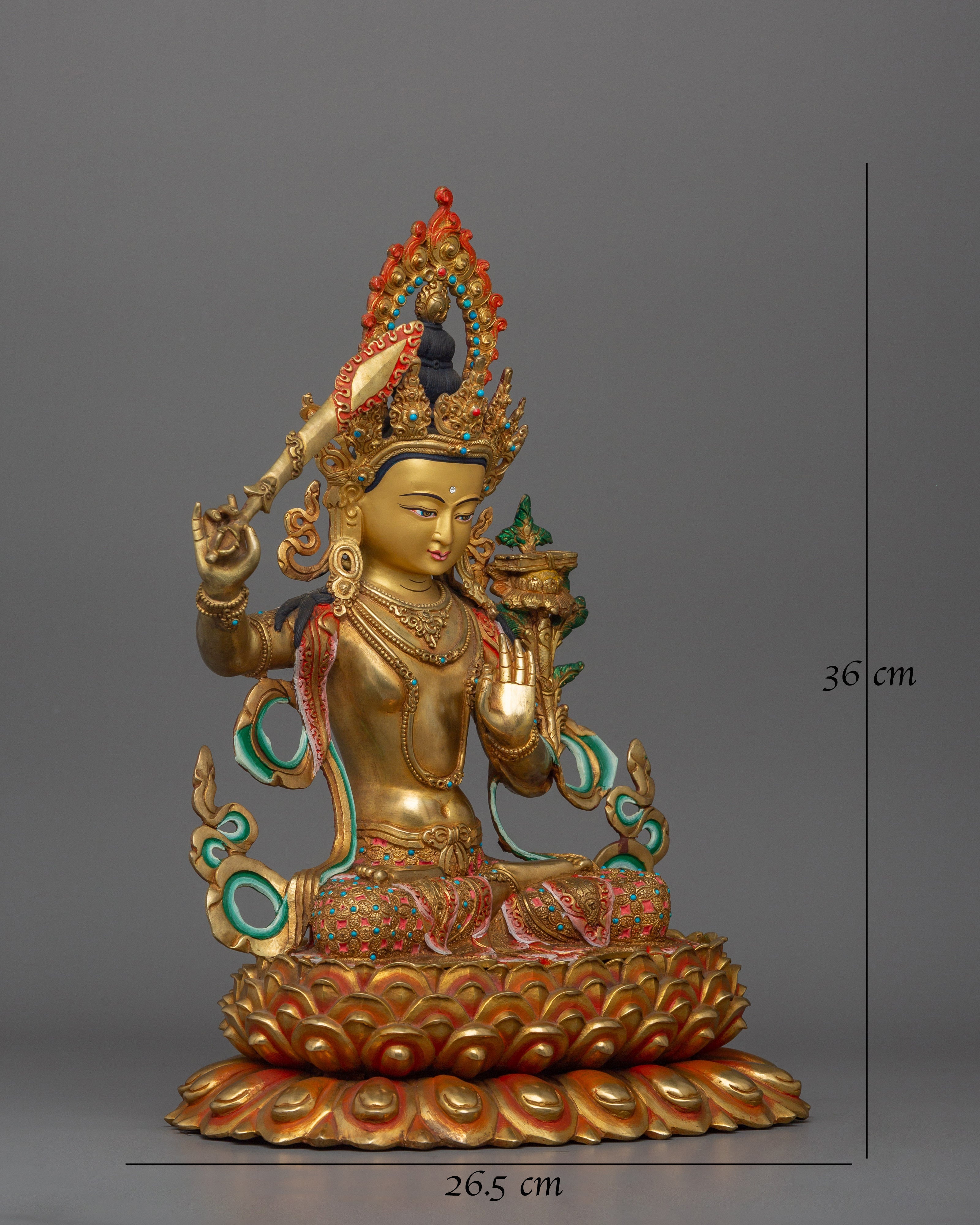 Manjushri with Beautiful Gemstones