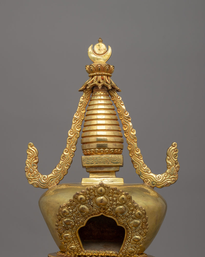 Namgyal Chorten Stupa | Gold-Plated Tibetan Buddhist Shrine