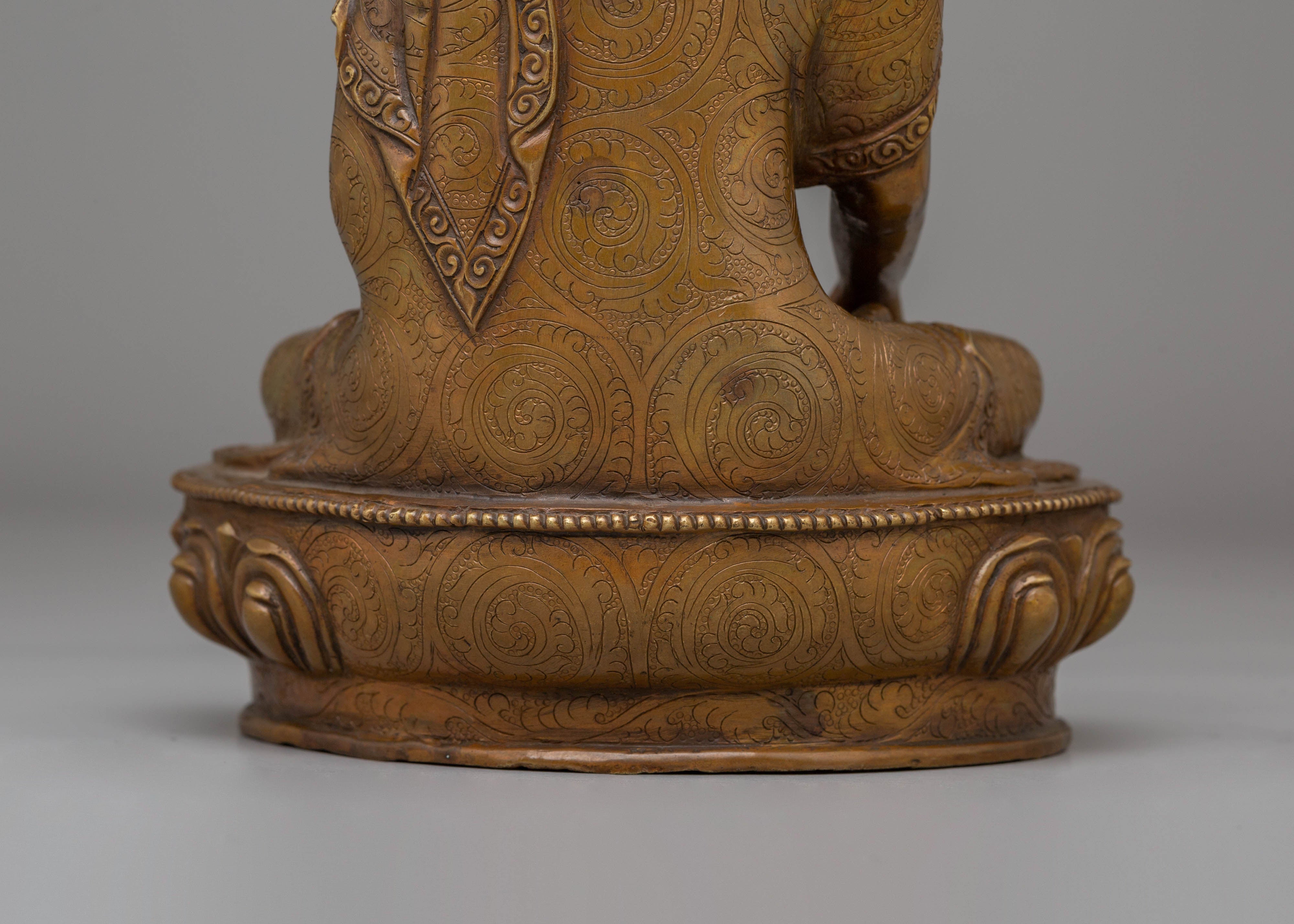 Himalayan Statue of Buddha Shakyamuni | Spiritual Copper Statue