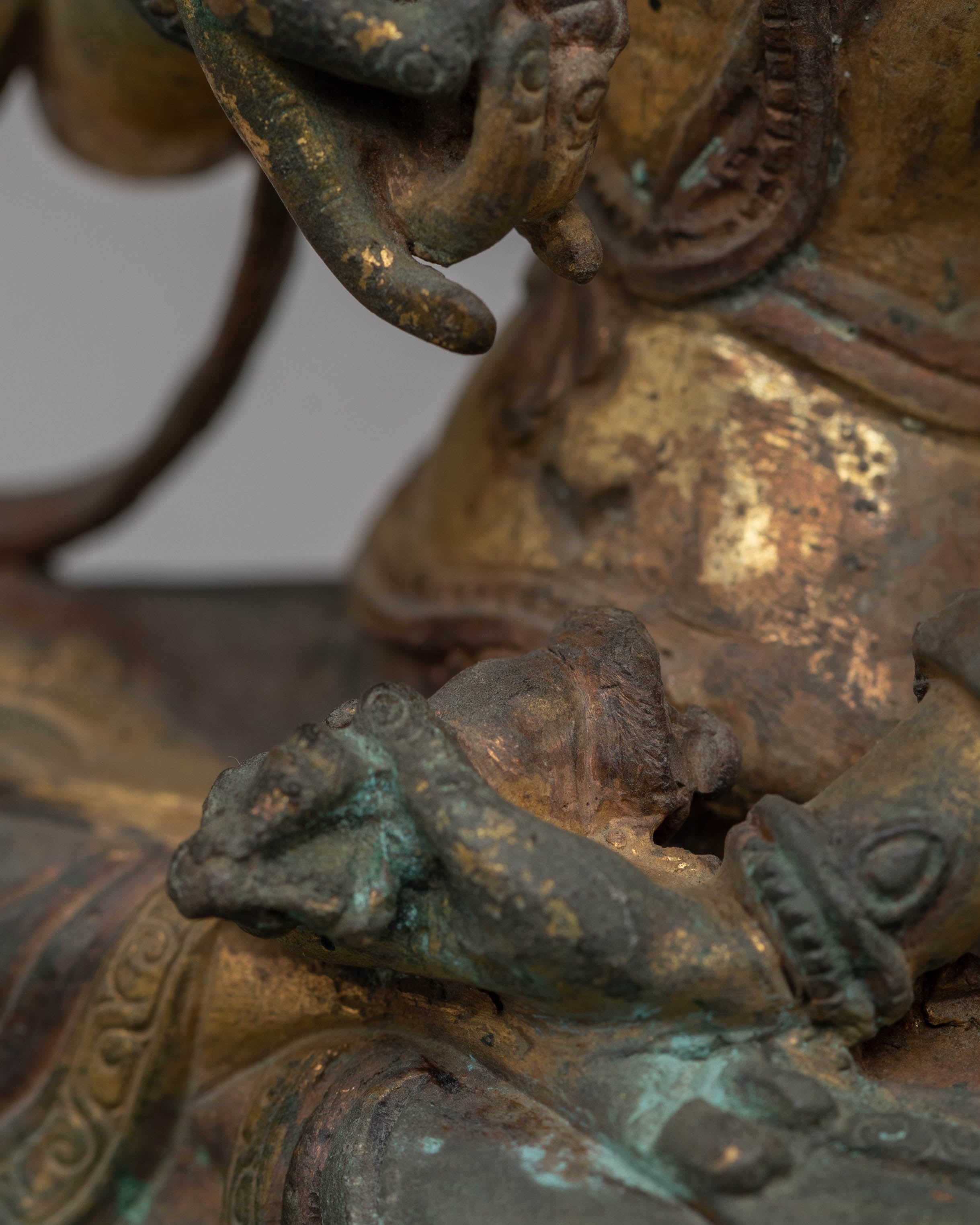 Copper Vajrasattva Sacred Statue | Handcrafted Spiritual Art