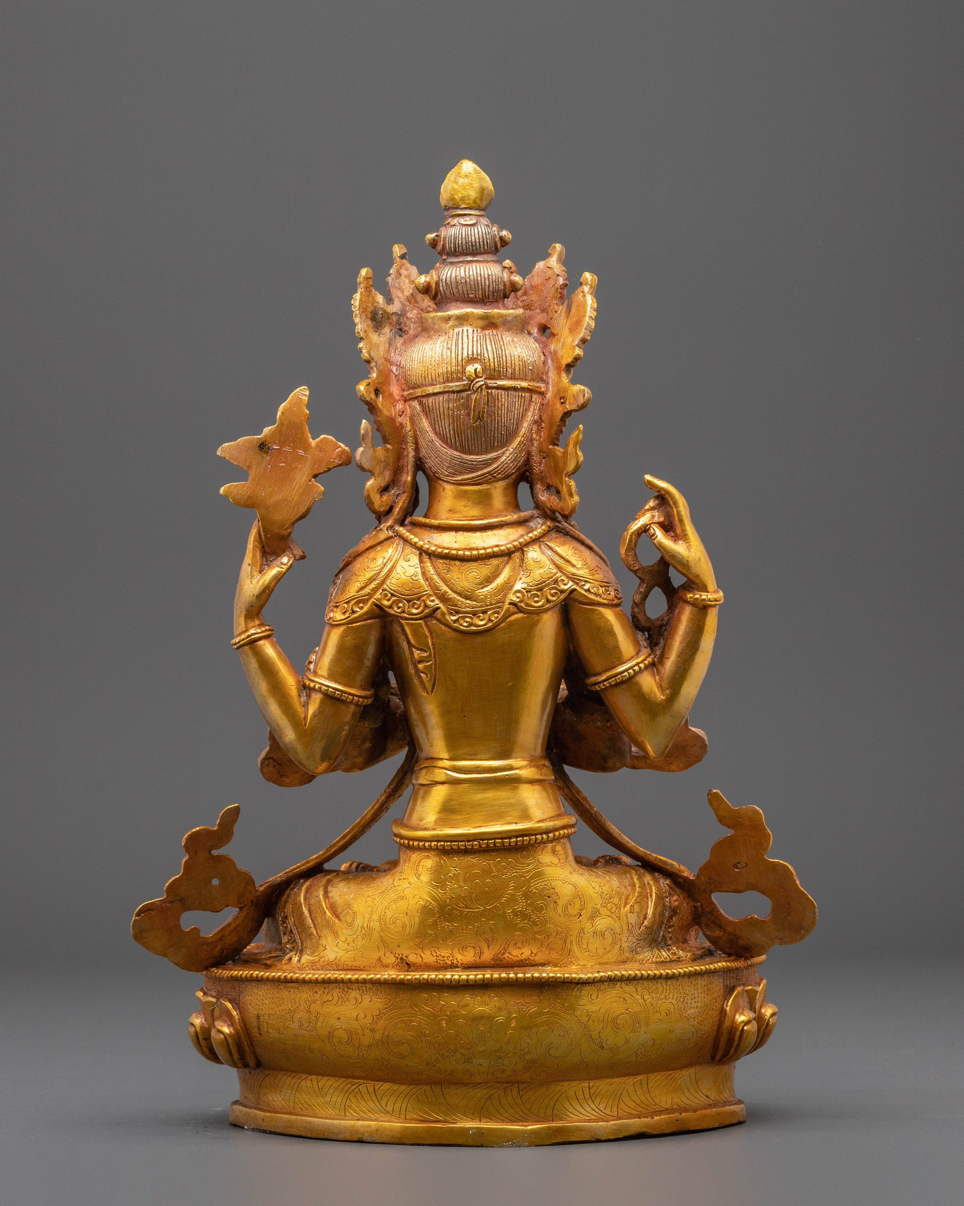 Tibetan Buddhist Chenrezig sculpture | Spiritual Home Decor