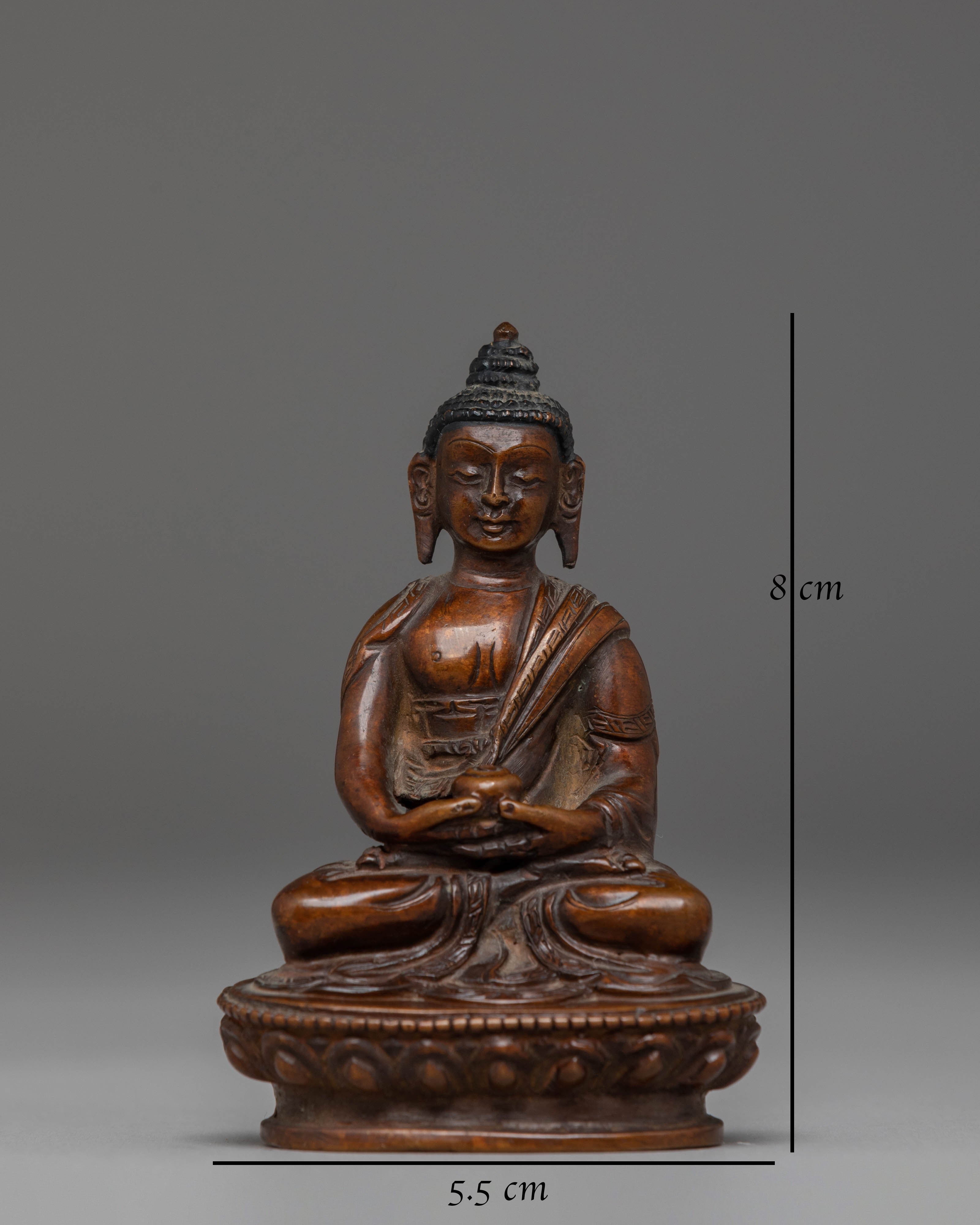 Handcrafted Statue of Buddha Amitabha | Buddhist Enlightenment Decor