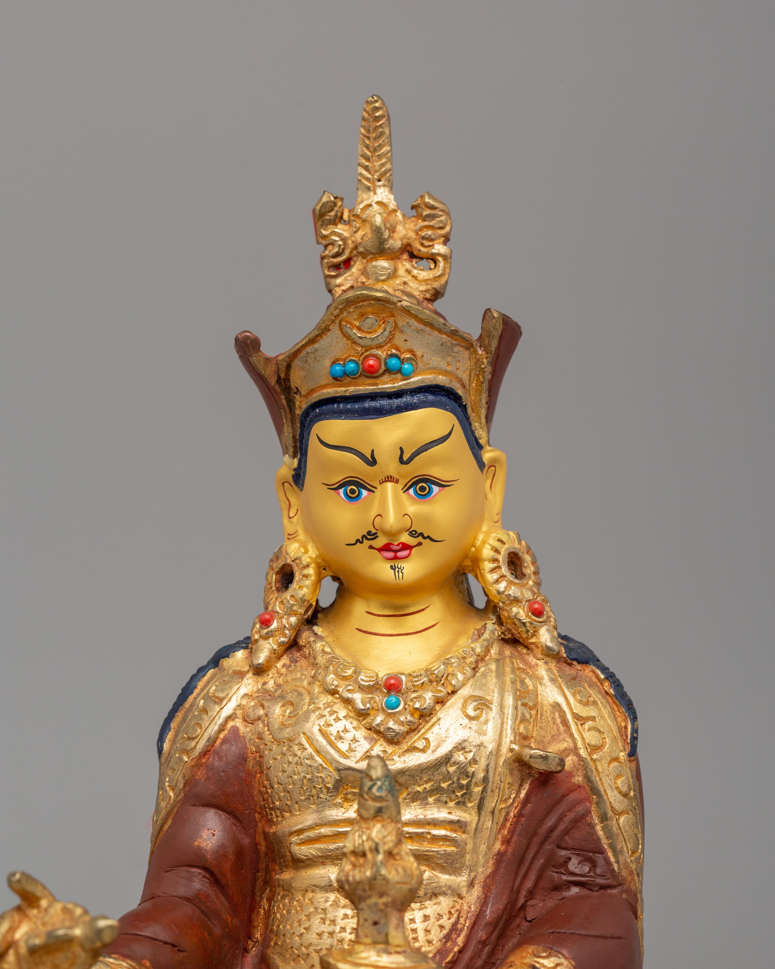 Tibetan Buddha Dharma Sangha Set Statue | Spiritual Buddhist Art Set