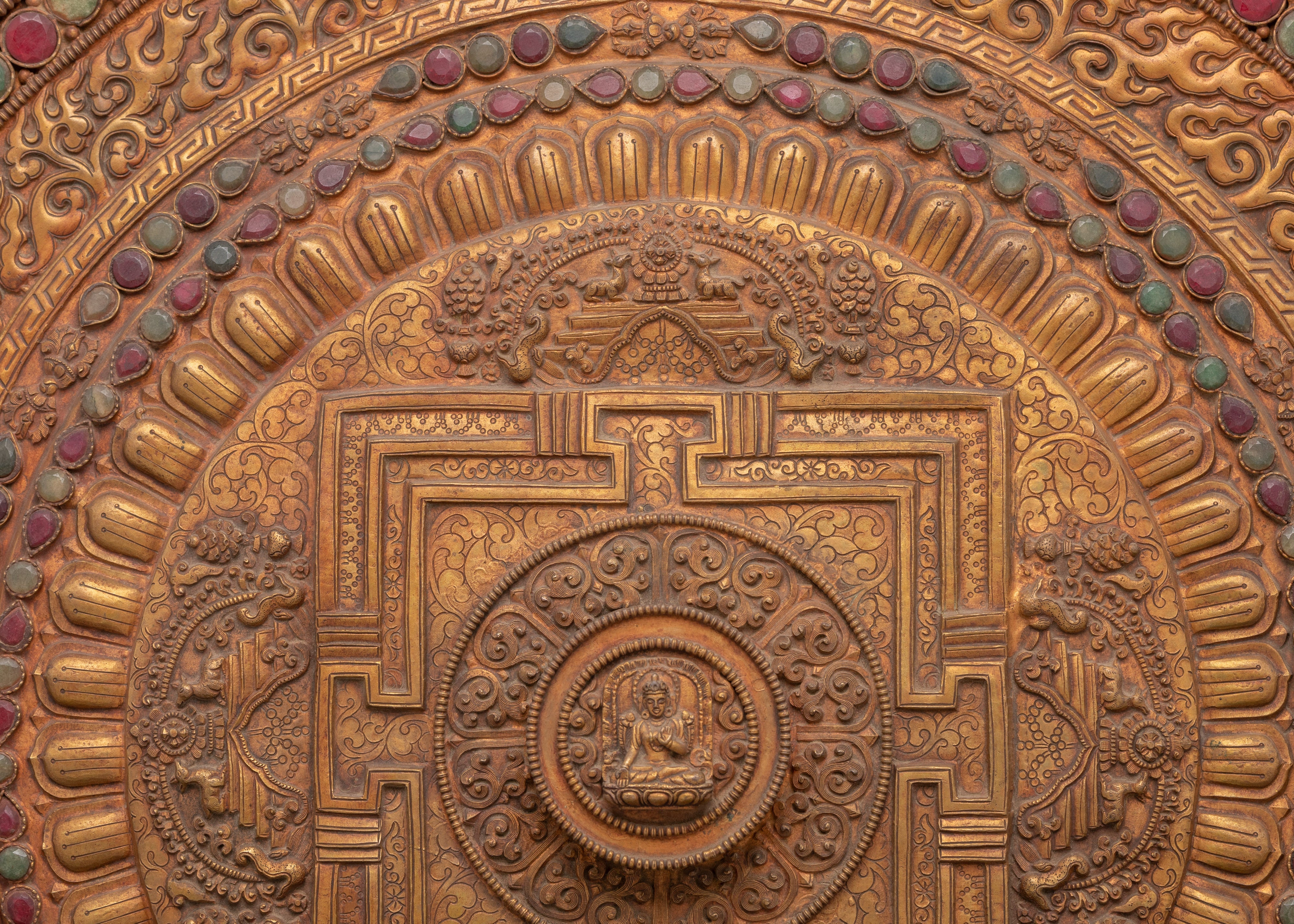 Gold-Plated Wall Hanging | For Sacred or Luxury Interiors