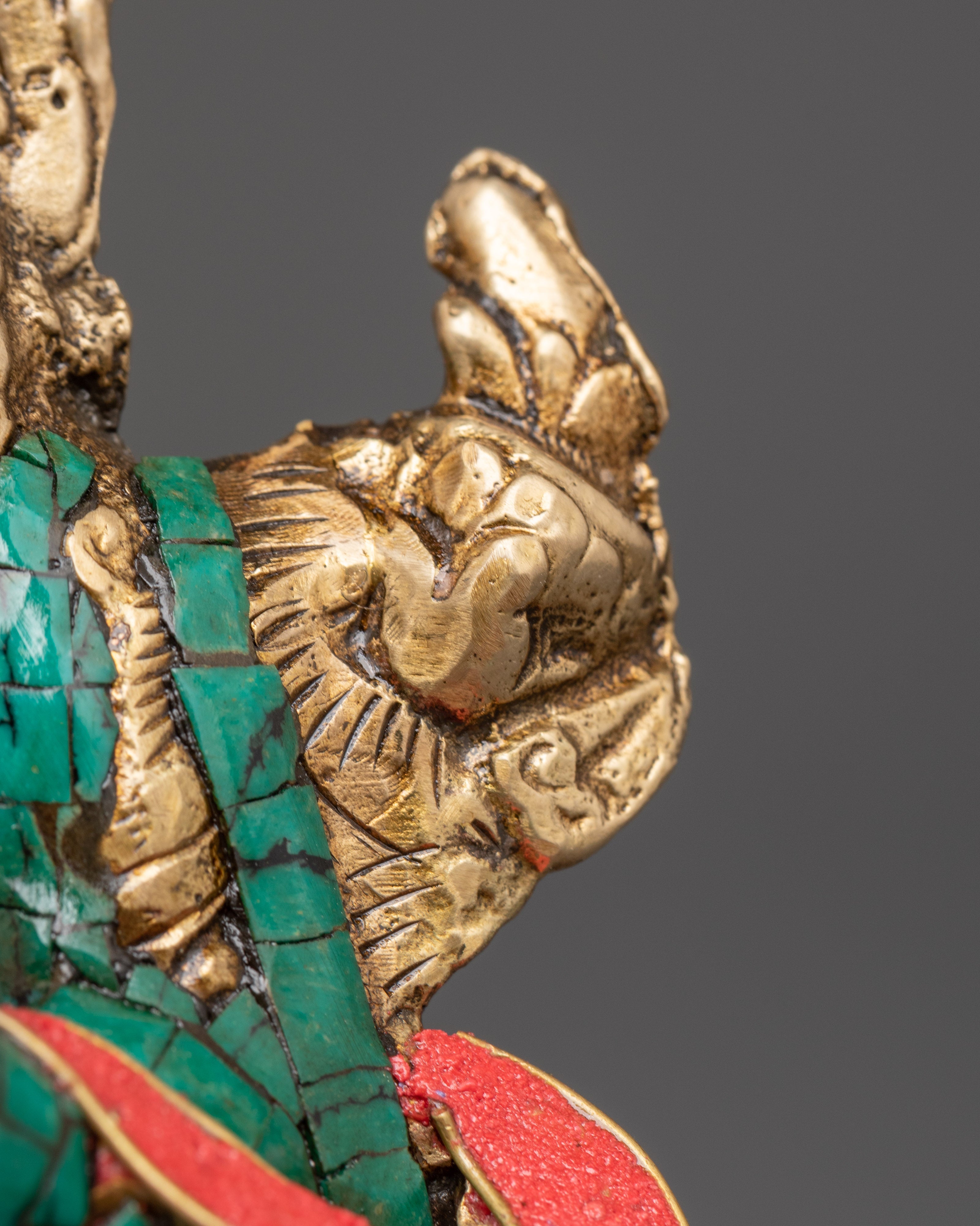 Green Tara Brass Handmade Statue | Tibetan Goddess Art