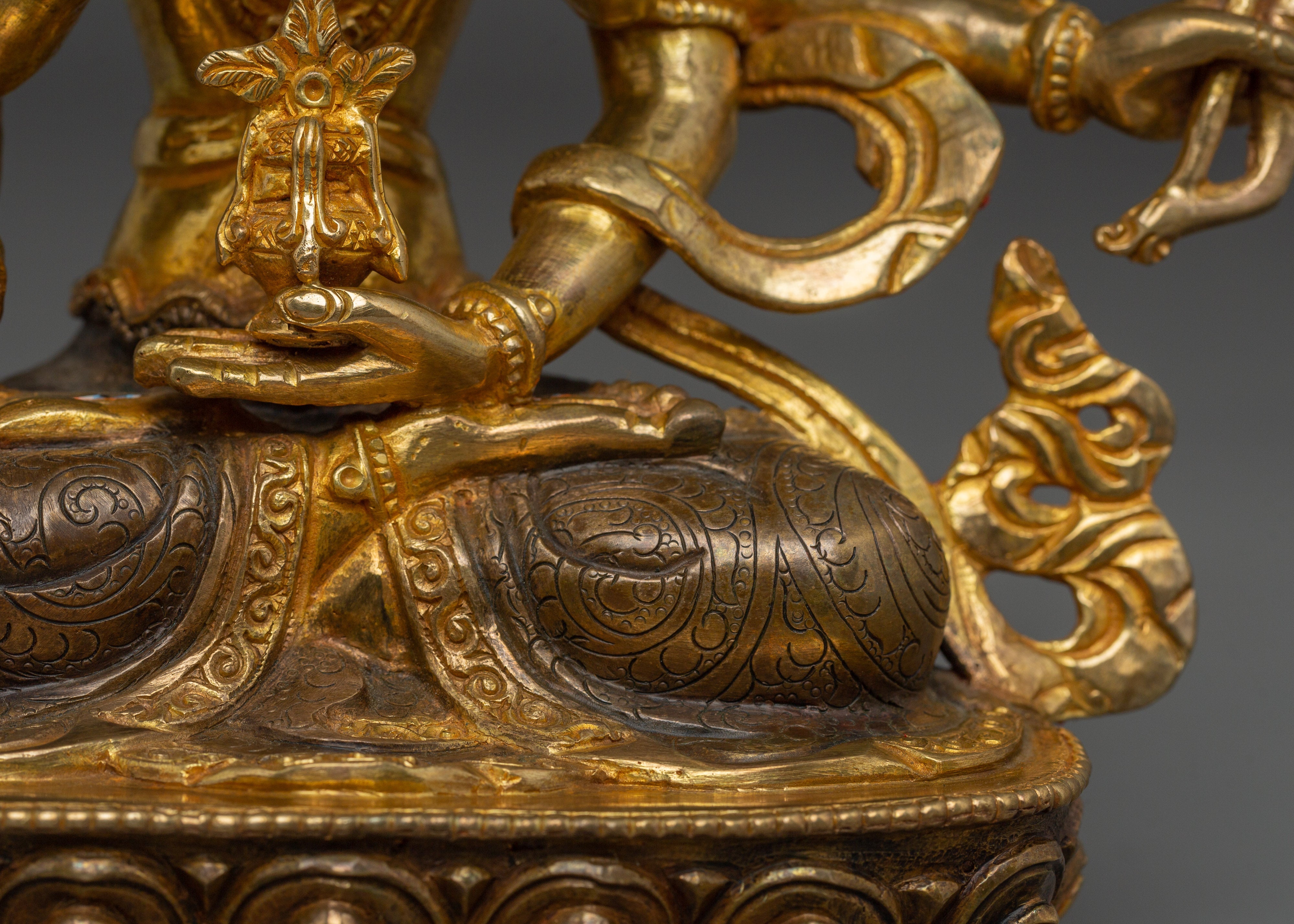 Tibetan Buddhist Deity Namgyalma Copper Statue | Spiritual Protector Sculpture