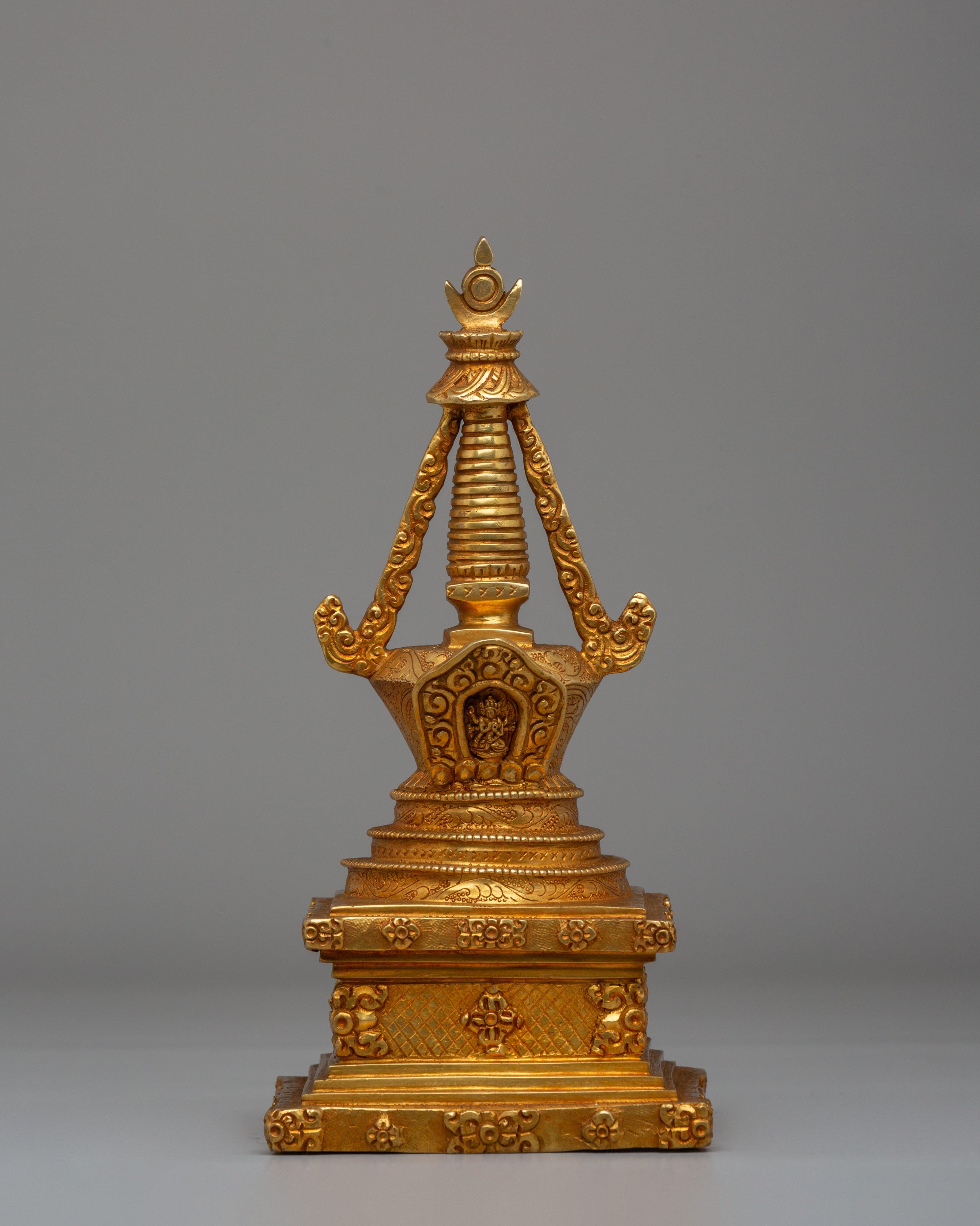Eight Great Buddhist Stupa Set | Himalayan Chorten Set for Altar