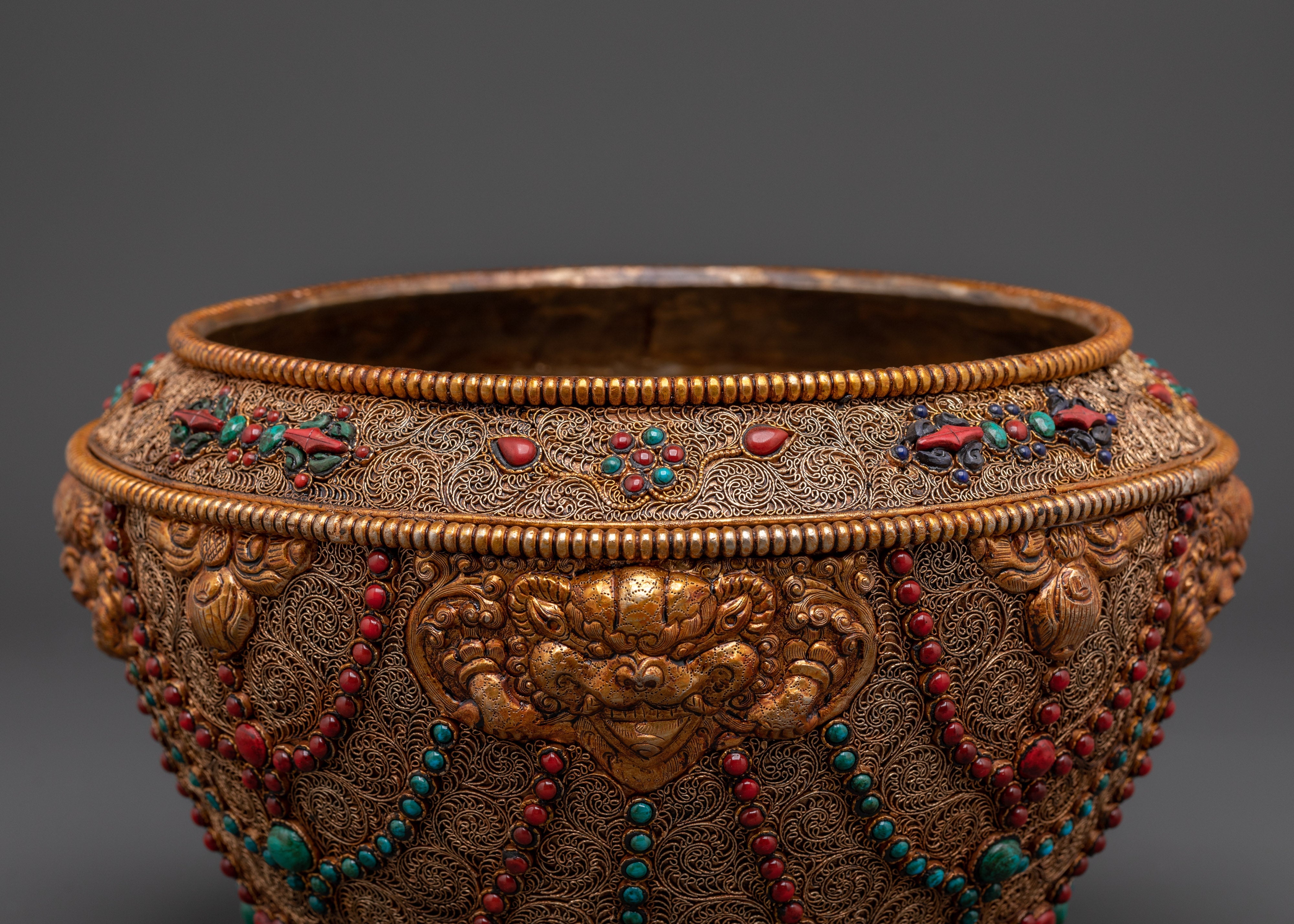 Traditional Ceremonial Rice Pot | Spiritual Ritual and Offering Pot