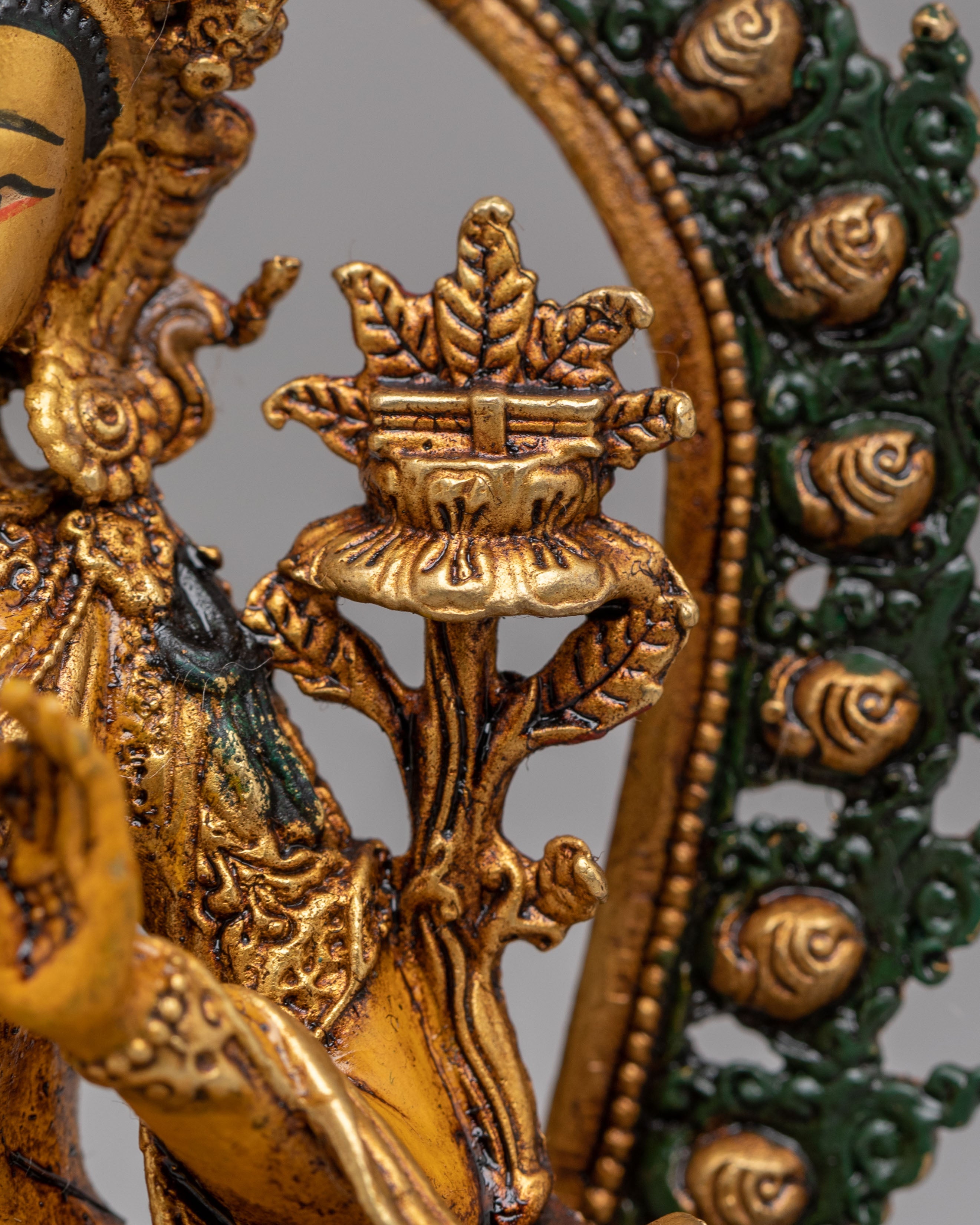 Ceremonial Manjushri Shrine Statue | Wisdom and Meditation Statue