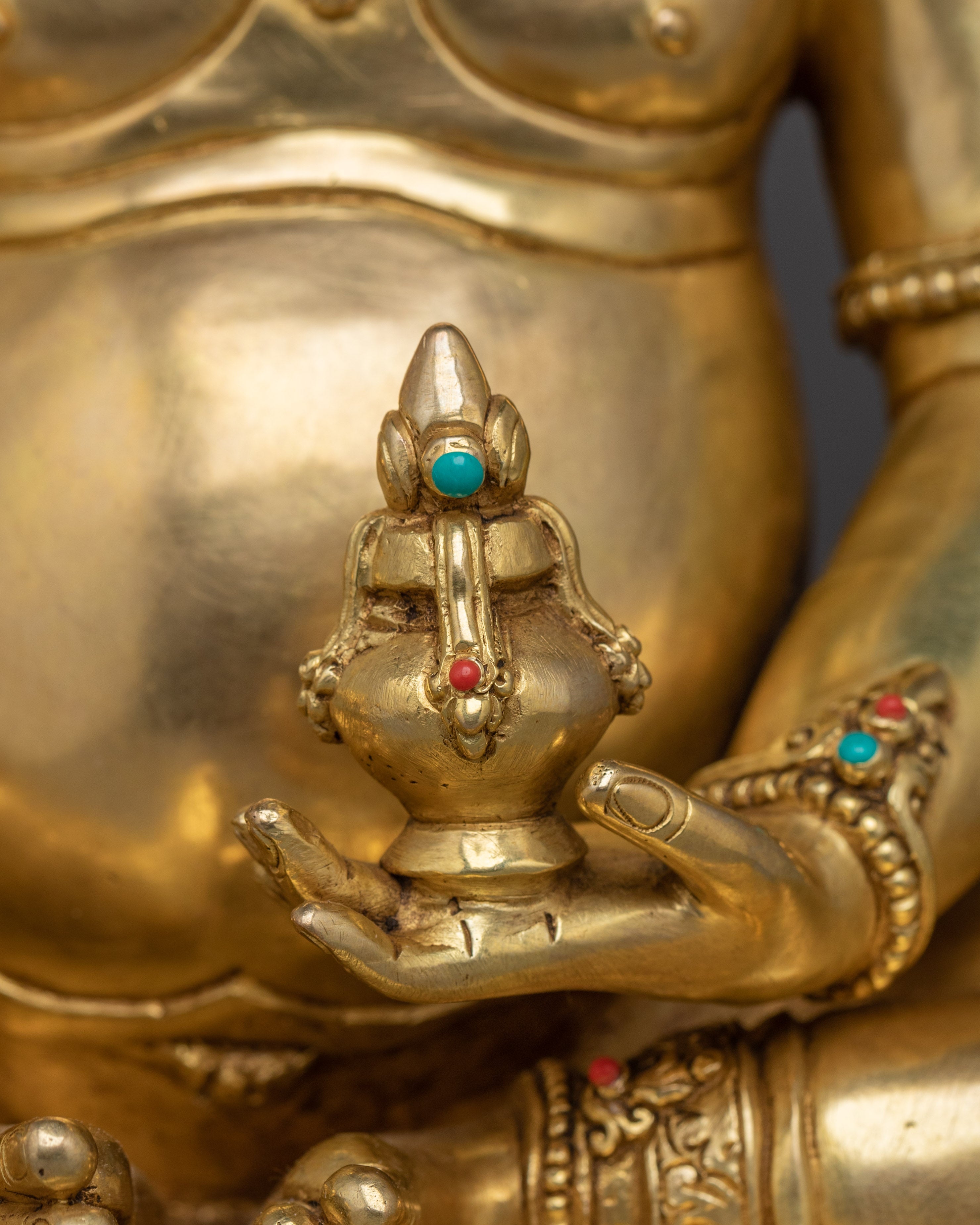 Handmade Guru Shapdum Copper Statue | Traditional Artwork