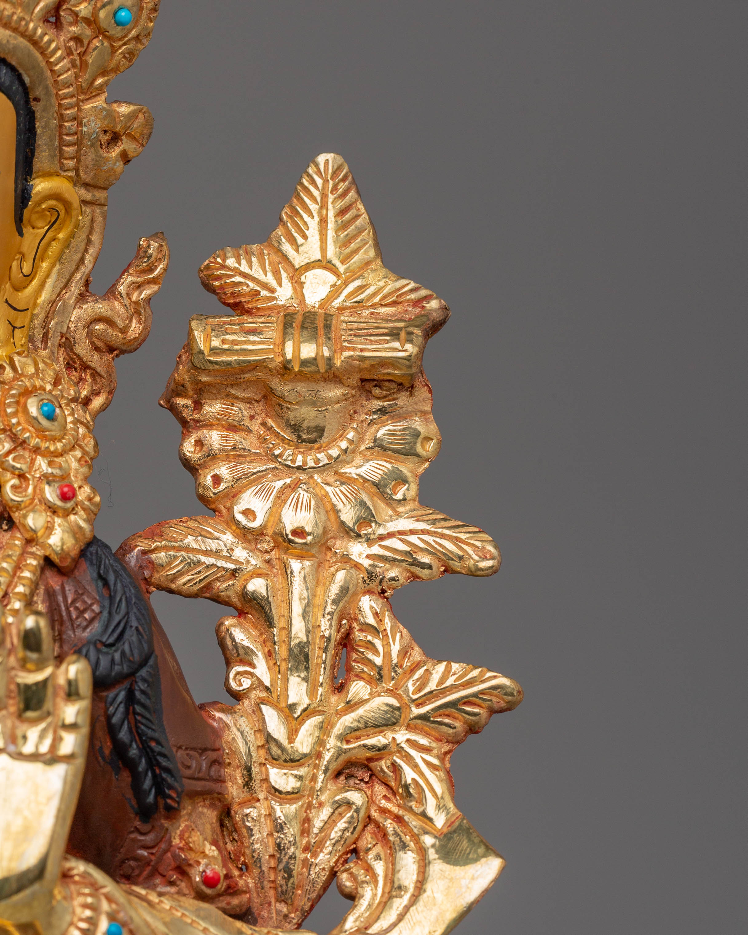 Wisdom Deity Manjushri Handmade Statue | Tibetan Himalayan Artwork