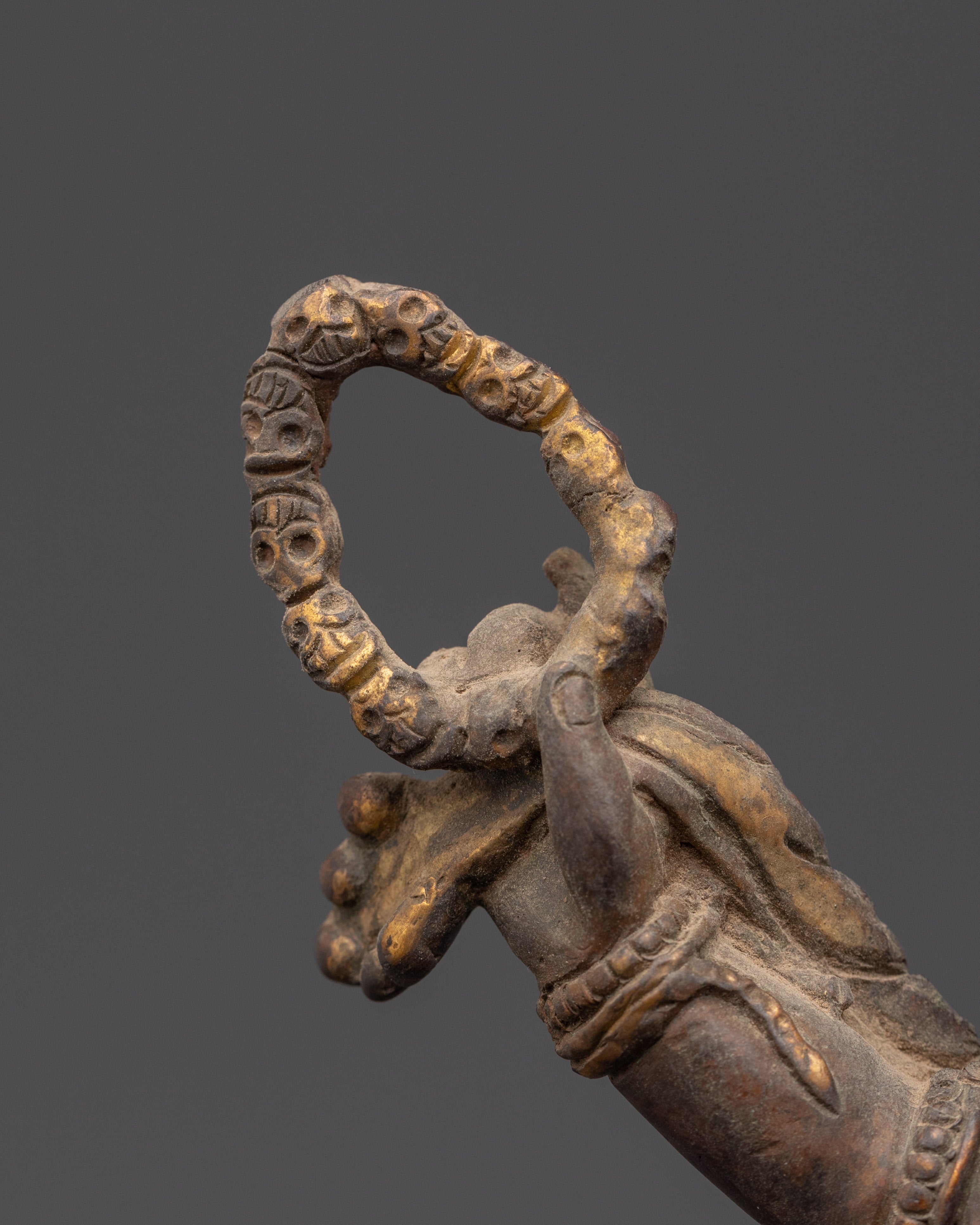 Handmade Six-Armed Mahakala Statue | Copper Body Statue