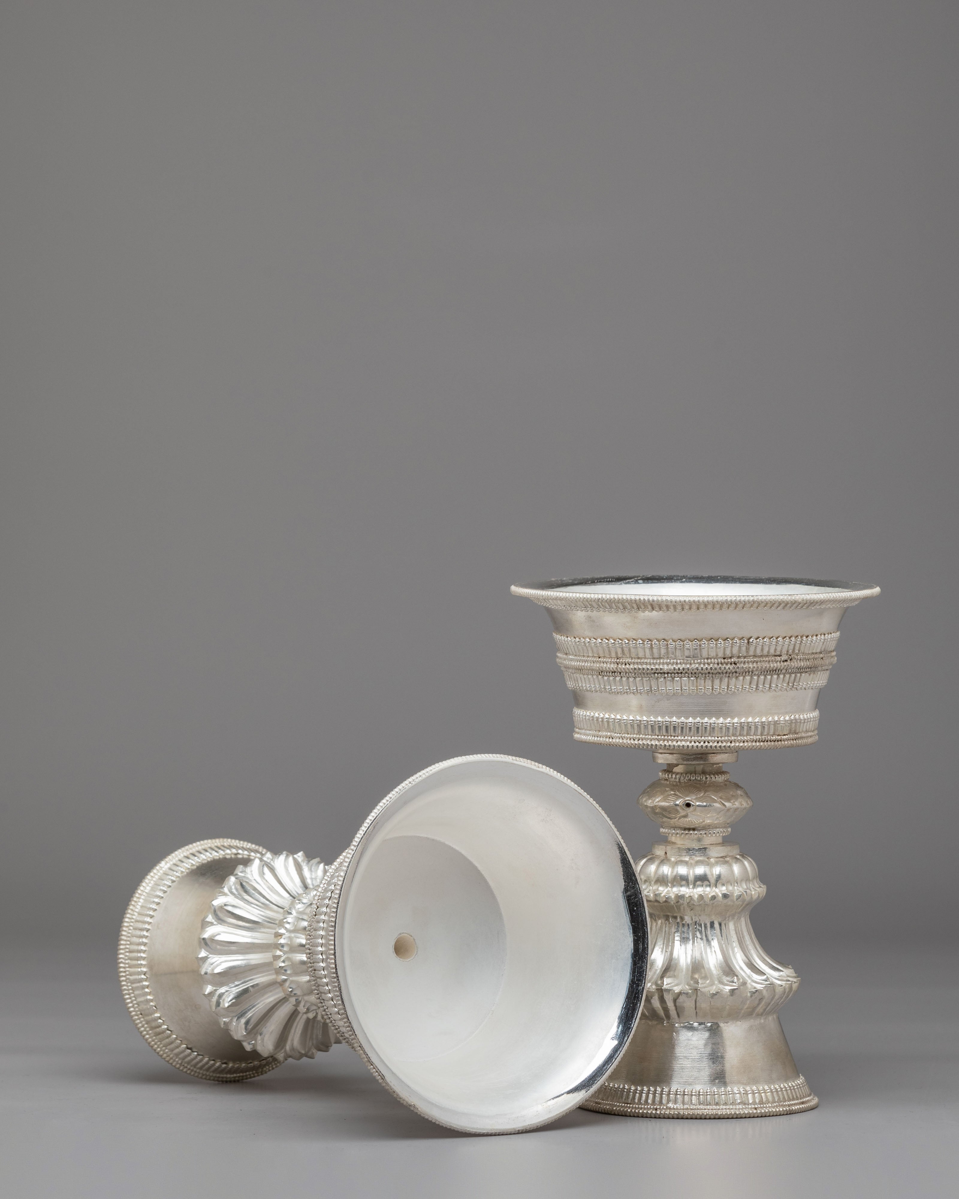 Sacred Buddhist Butter Lamp Set | Traditional Tibetan Light Offering Tool