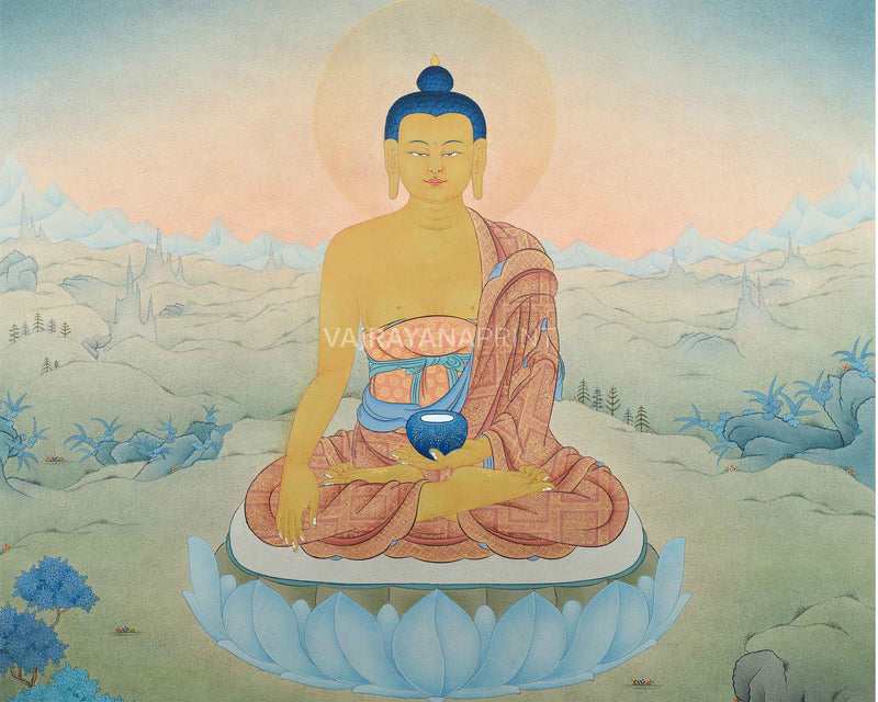 shakyamuni buddha thangka print