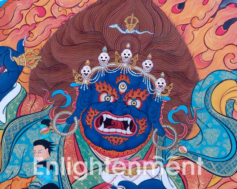 Mahakala Tibetan Thangka | Mahakala Deity for Protection| Traditional Art