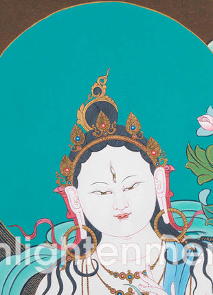 The White Tara Thangka | Goddess of Compassion | Enlightened Grace